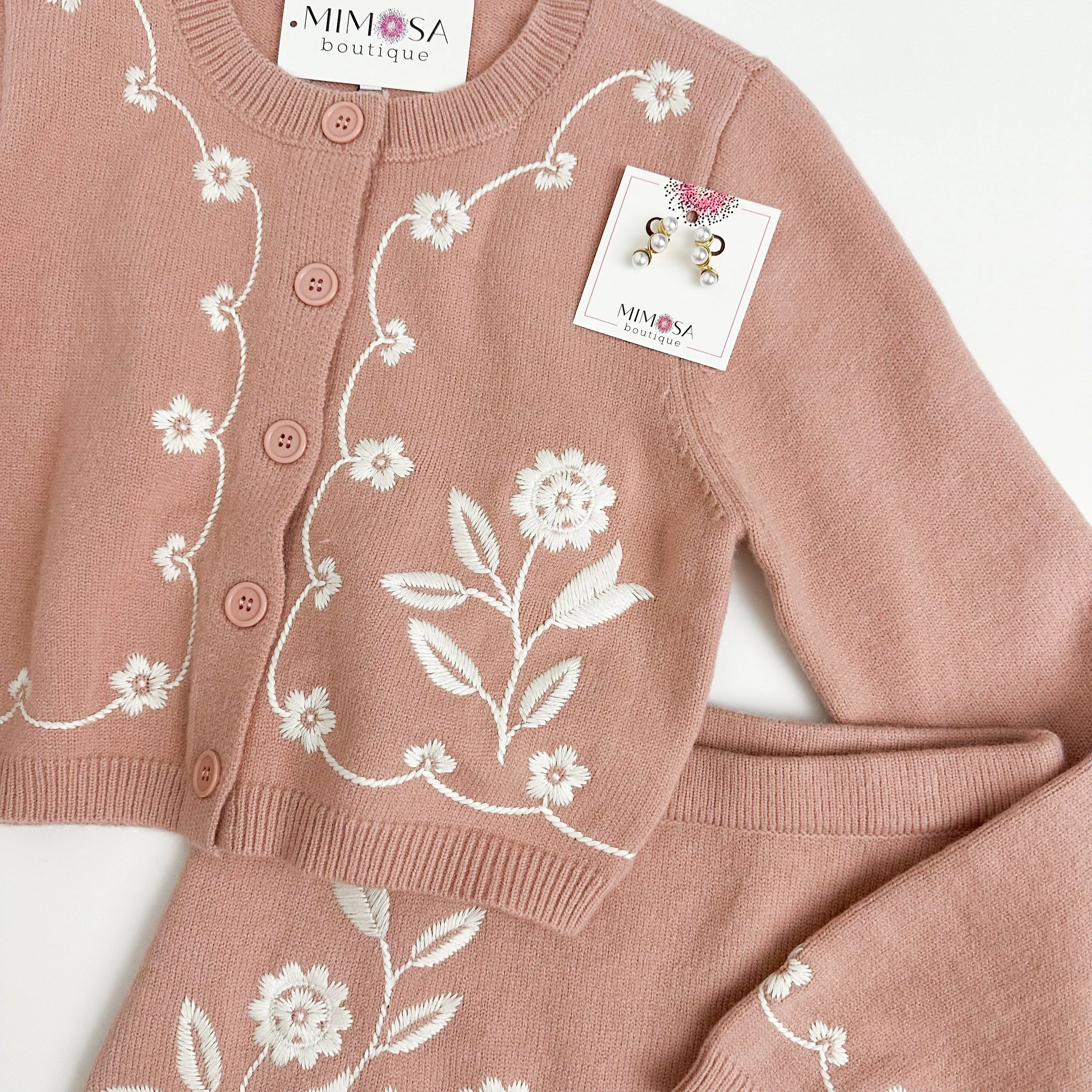 Flora Cardigan and Skirt Set sold by Mimosa product image thumbnail 2