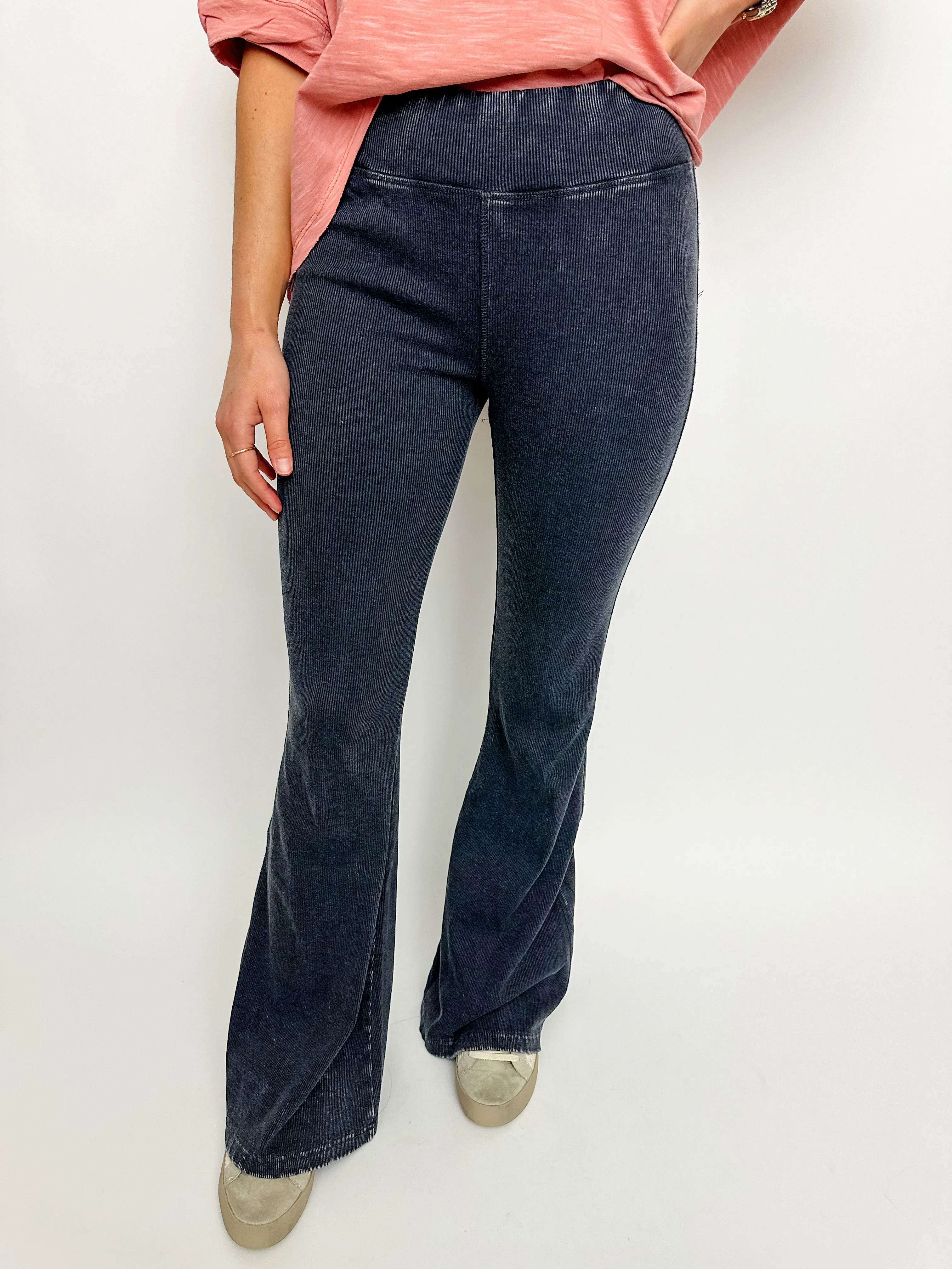 Ribbed Fit and Flare Yoga Pant sold by Mimosa