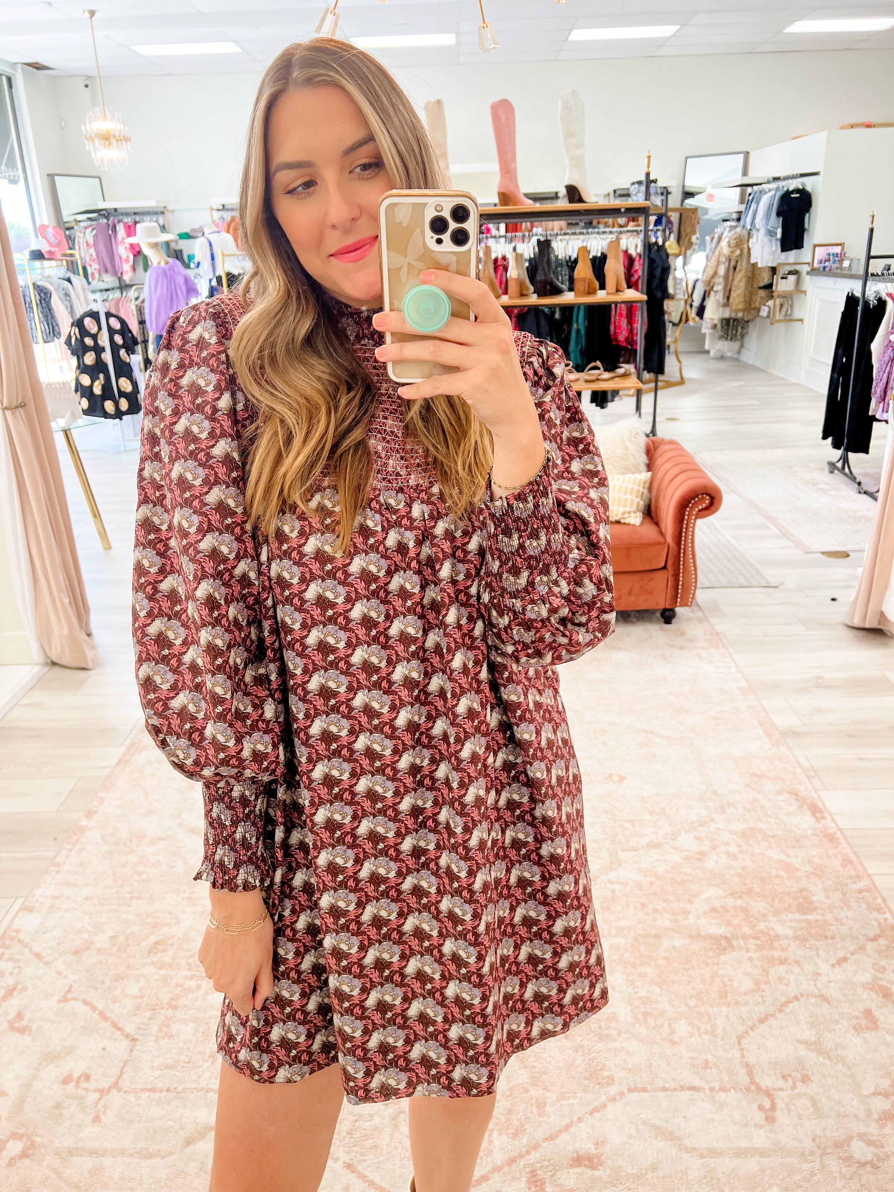 Annie Floating Floral Mini Dress sold by Mimosa product image thumbnail 3