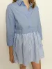Brighton Contrast Stripe Shirt Dress sold by Mimosa