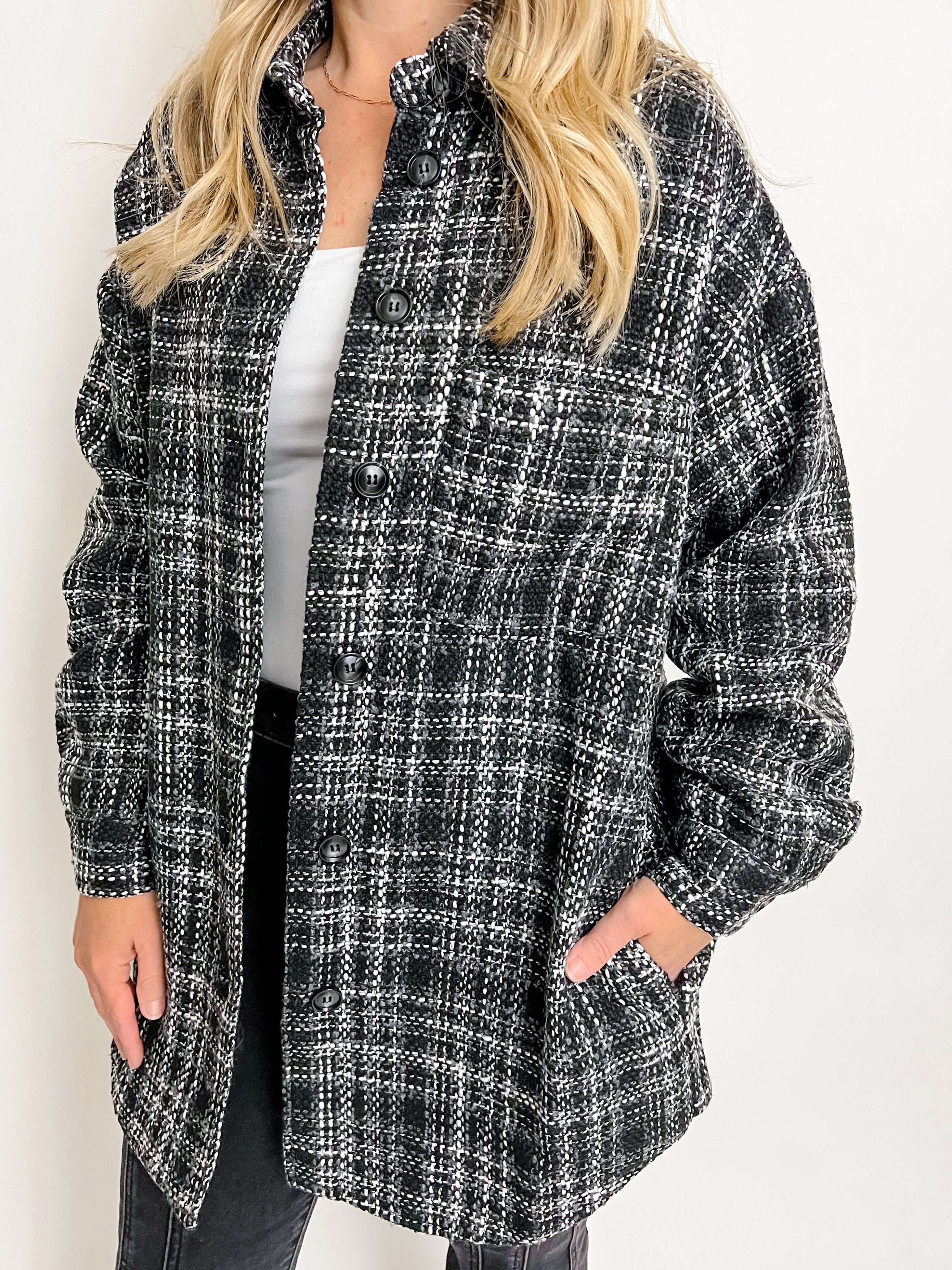 Jacque Tweed Shacket sold by Mimosa product image thumbnail 2