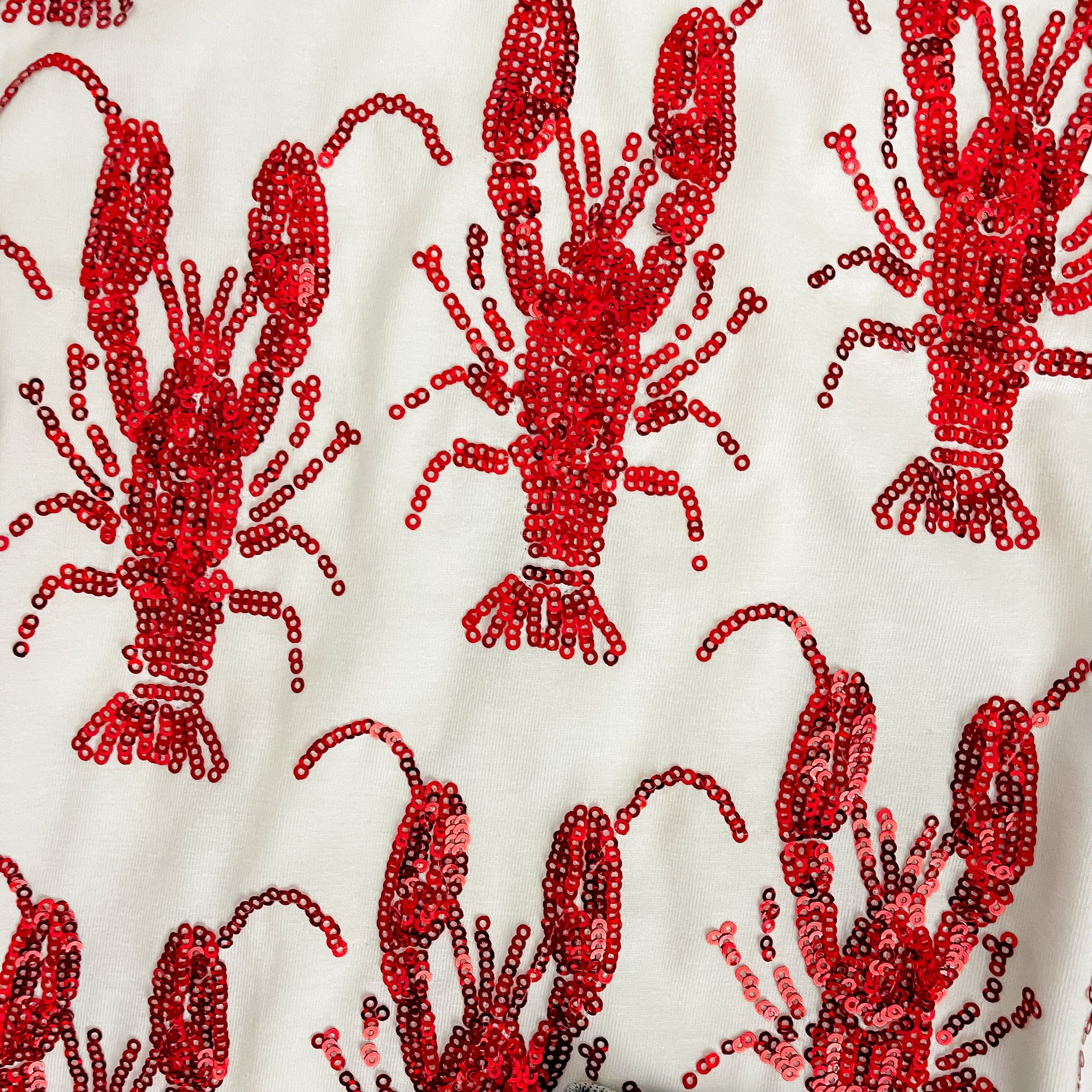 Scattered Crawfish Sequin Tee sold by Mimosa product image thumbnail 2
