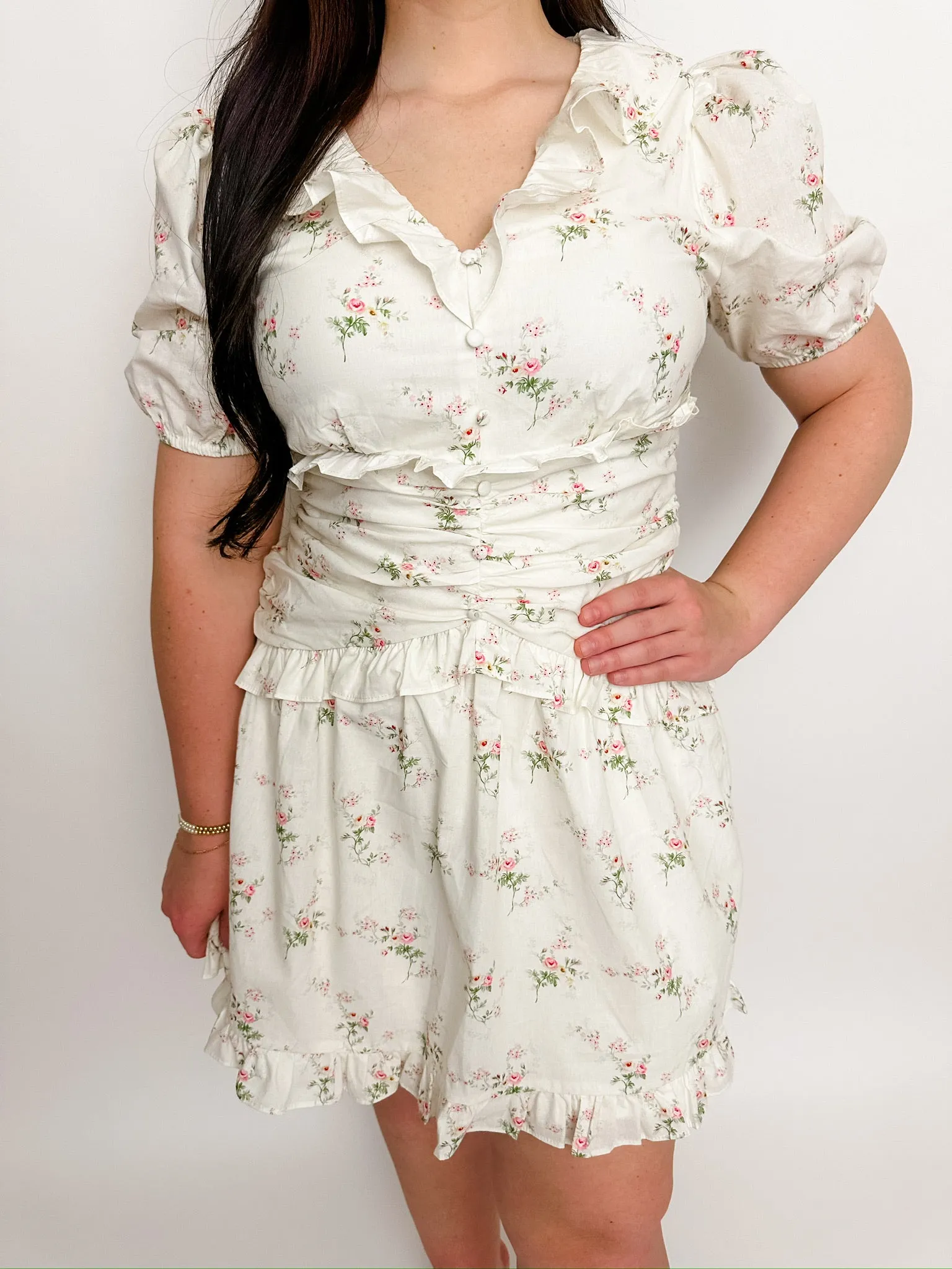 Primrose Ruffled Mini Dress sold by Mimosa product image thumbnail 2