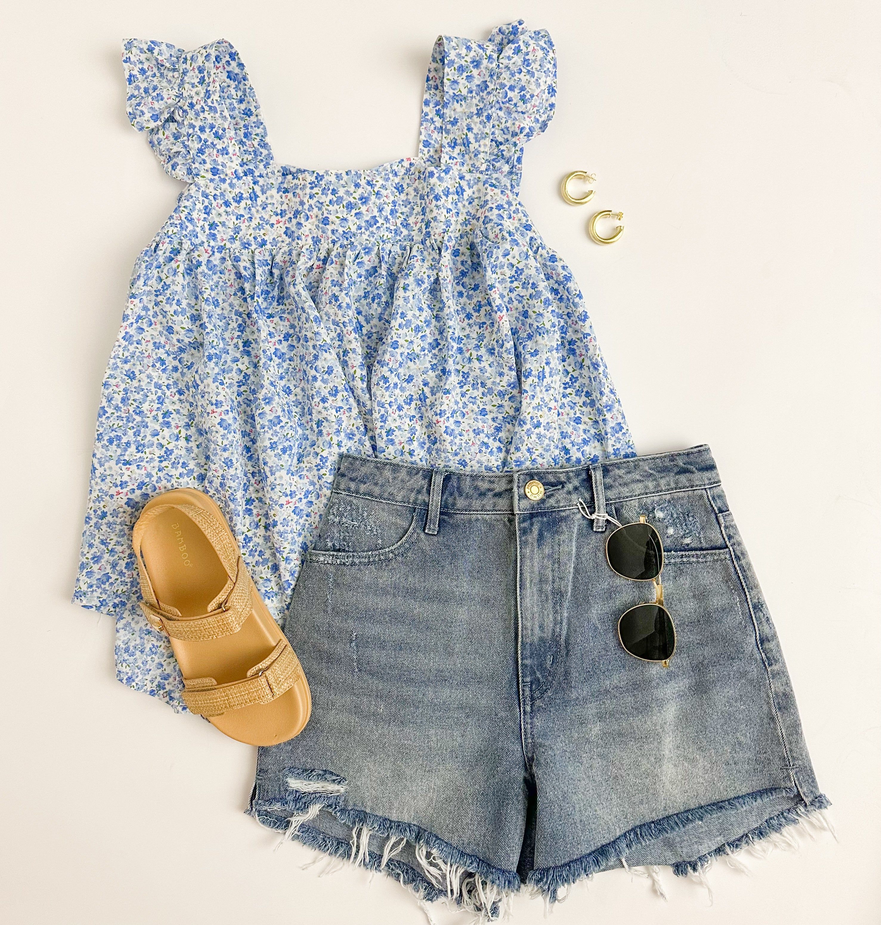 Yamas Tank Forget Me Not sold by Mimosa