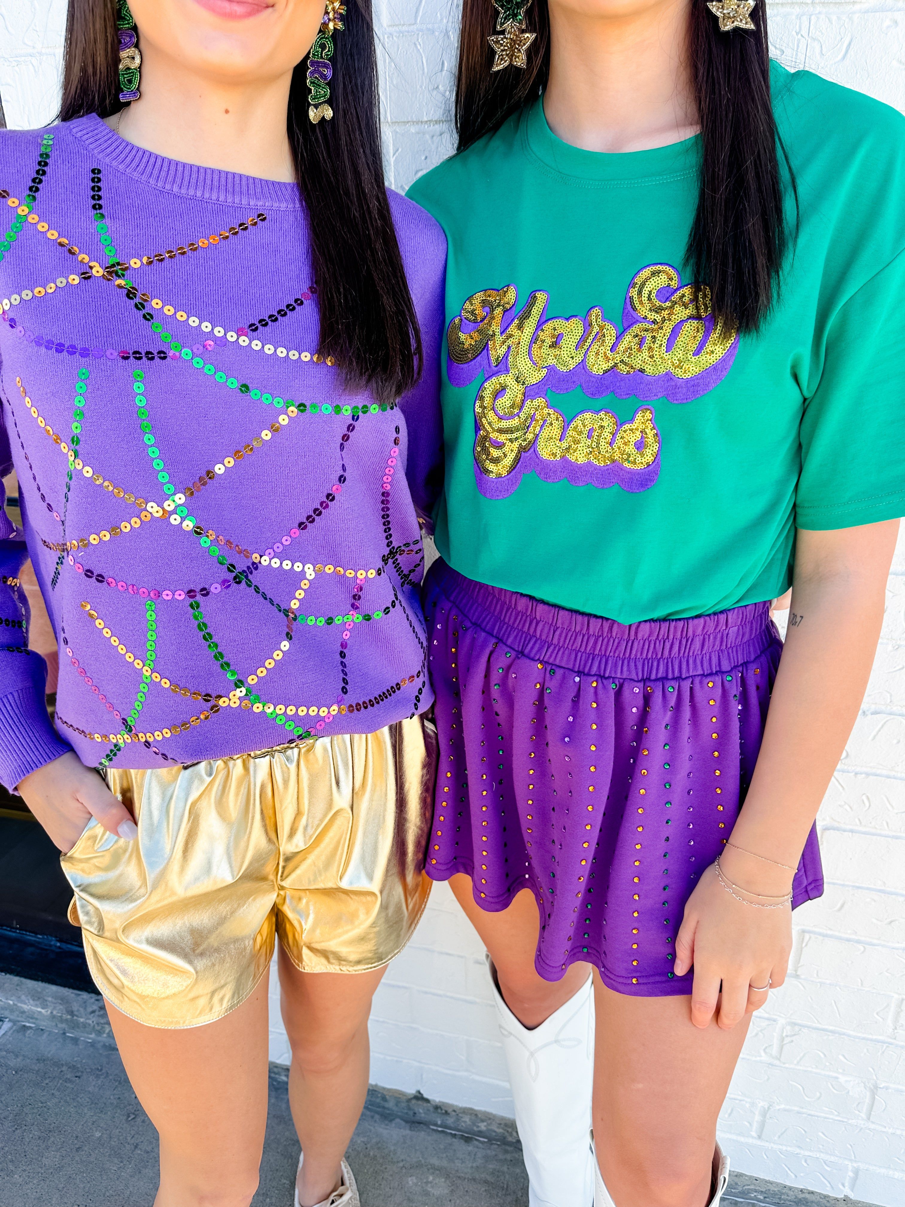 Mardi Gras Script Graphic Tee sold by Mimosa product image thumbnail 4