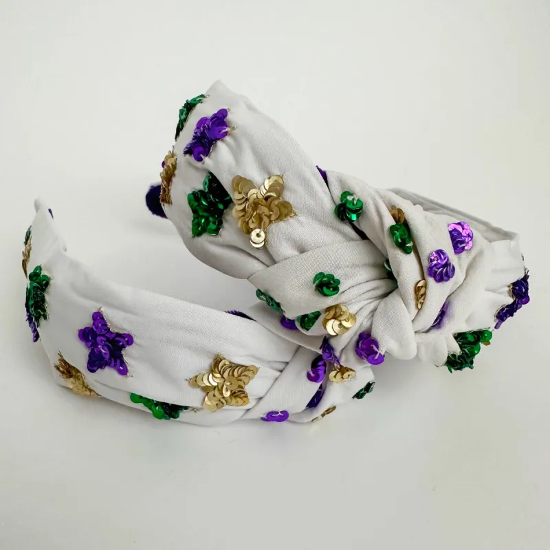 Mardi Gras Sequin Stars Headband sold by Mimosa