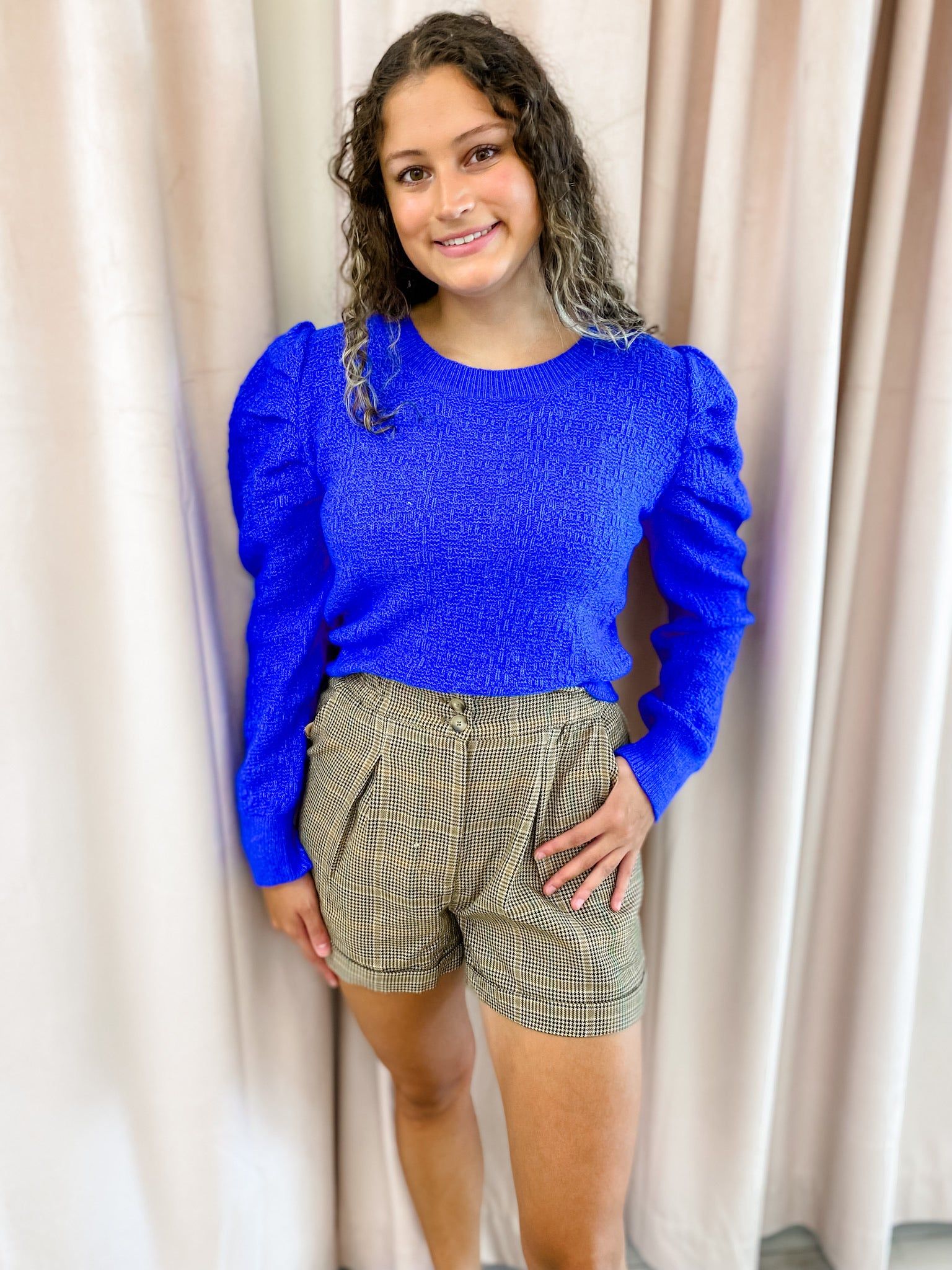 Marie Textured Puff Sleeve Sweater sold by Mimosa product image thumbnail 3