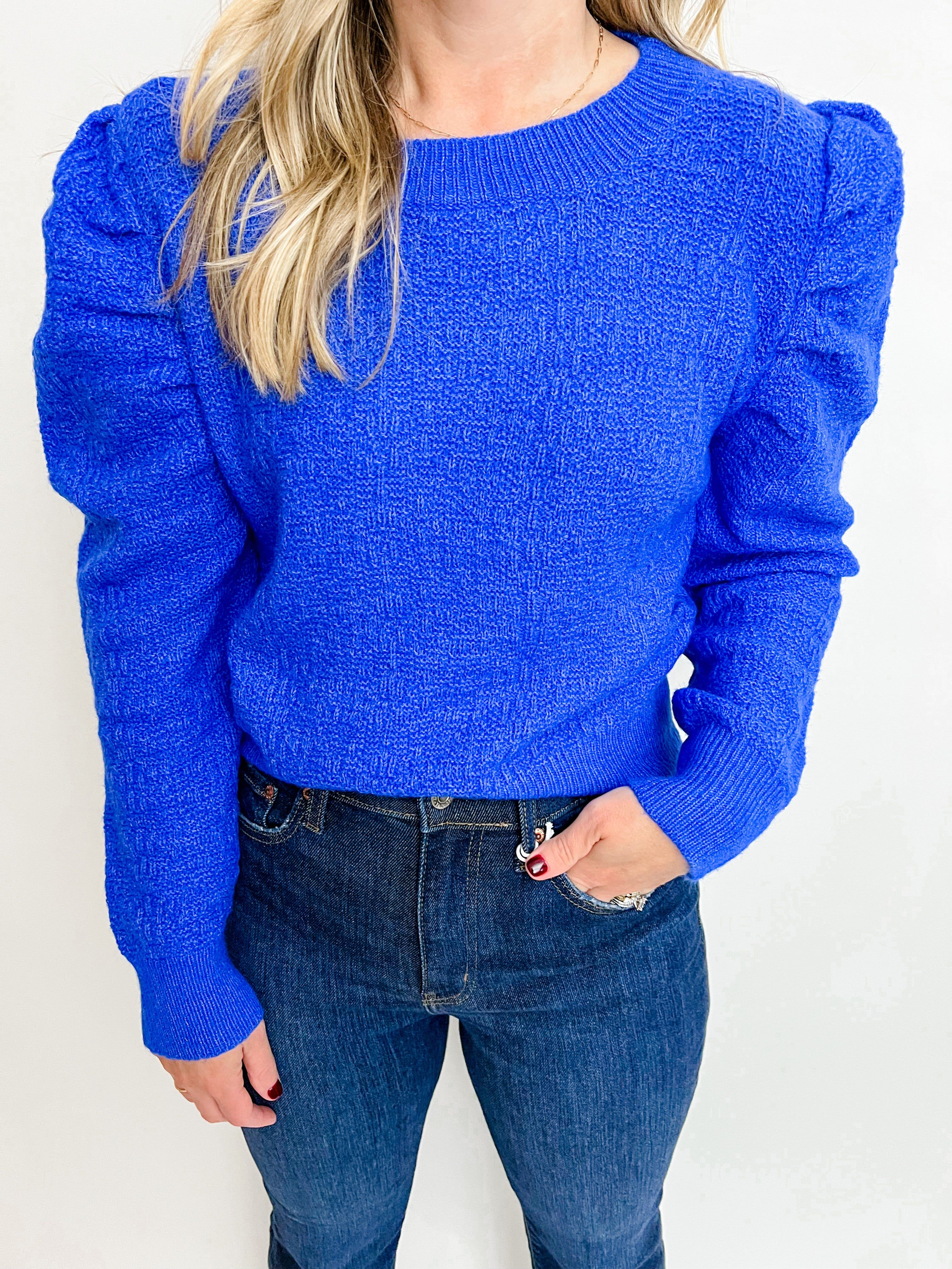 Marie Textured Puff Sleeve Sweater sold by Mimosa product image thumbnail 2