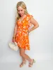 Vivid Floral Cutout Mini Dress sold by Mimosa