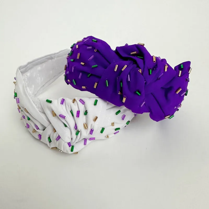 Mardi Gras Confetti Headband sold by Mimosa