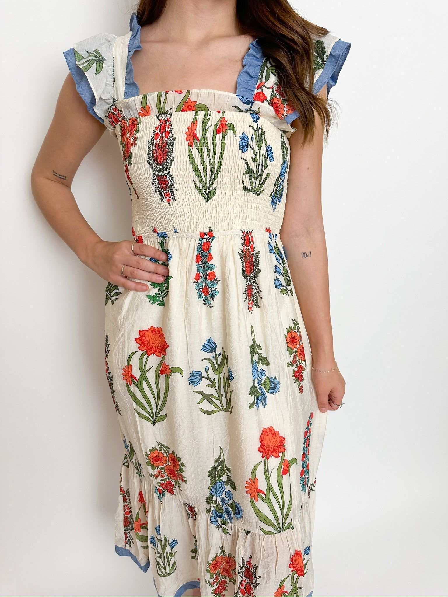 Celia Floral Midi Dress sold by Mimosa product image thumbnail 3