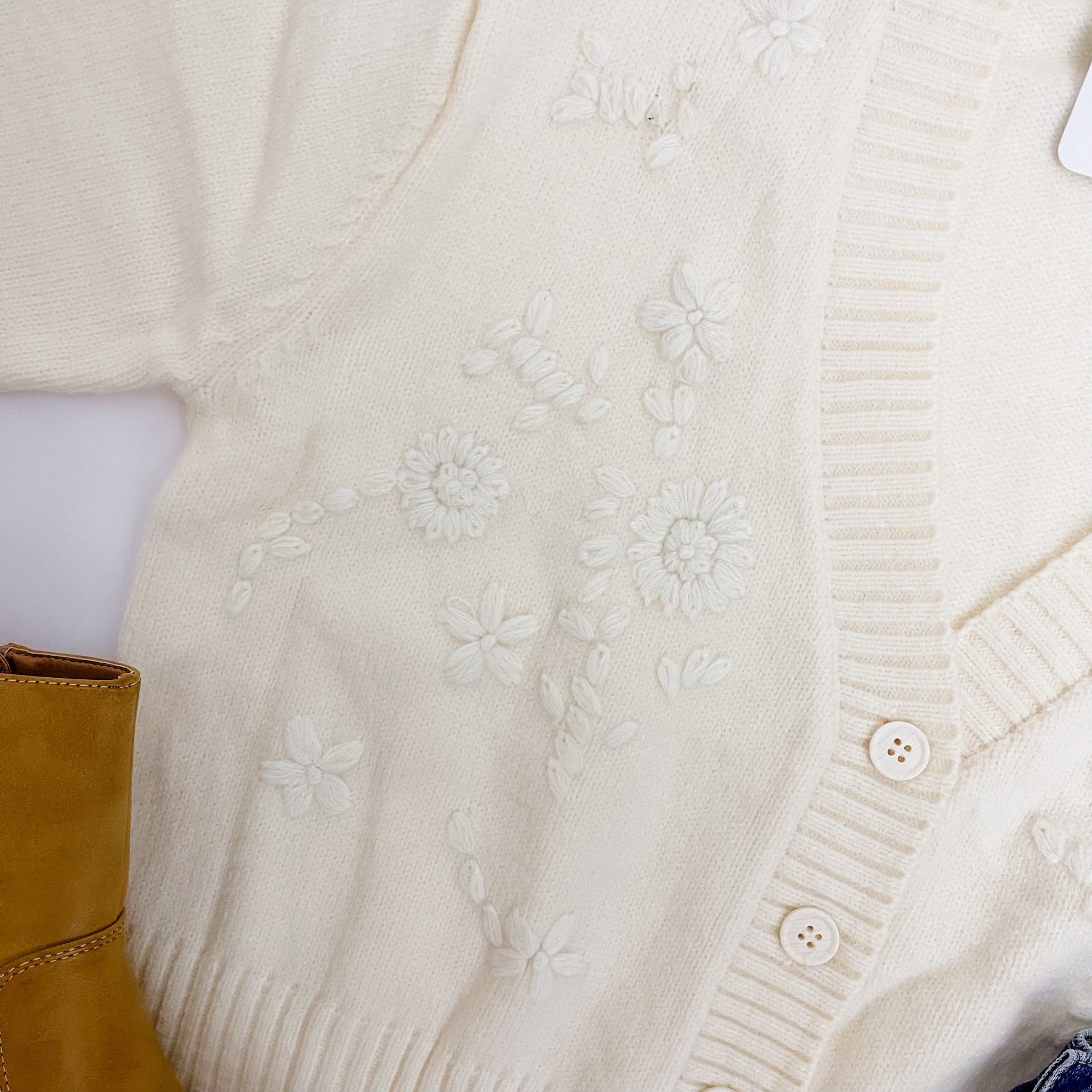 Morning Light Embroidered Cardigan sold by Mimosa product image thumbnail 4