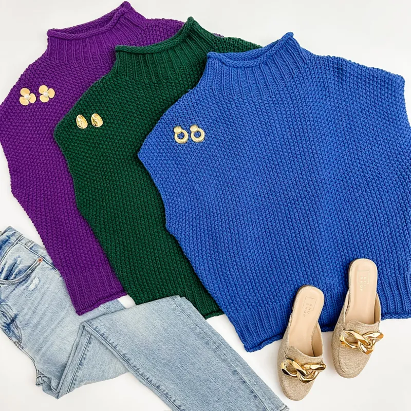 Dara Mock Neck Sweater Top sold by Mimosa