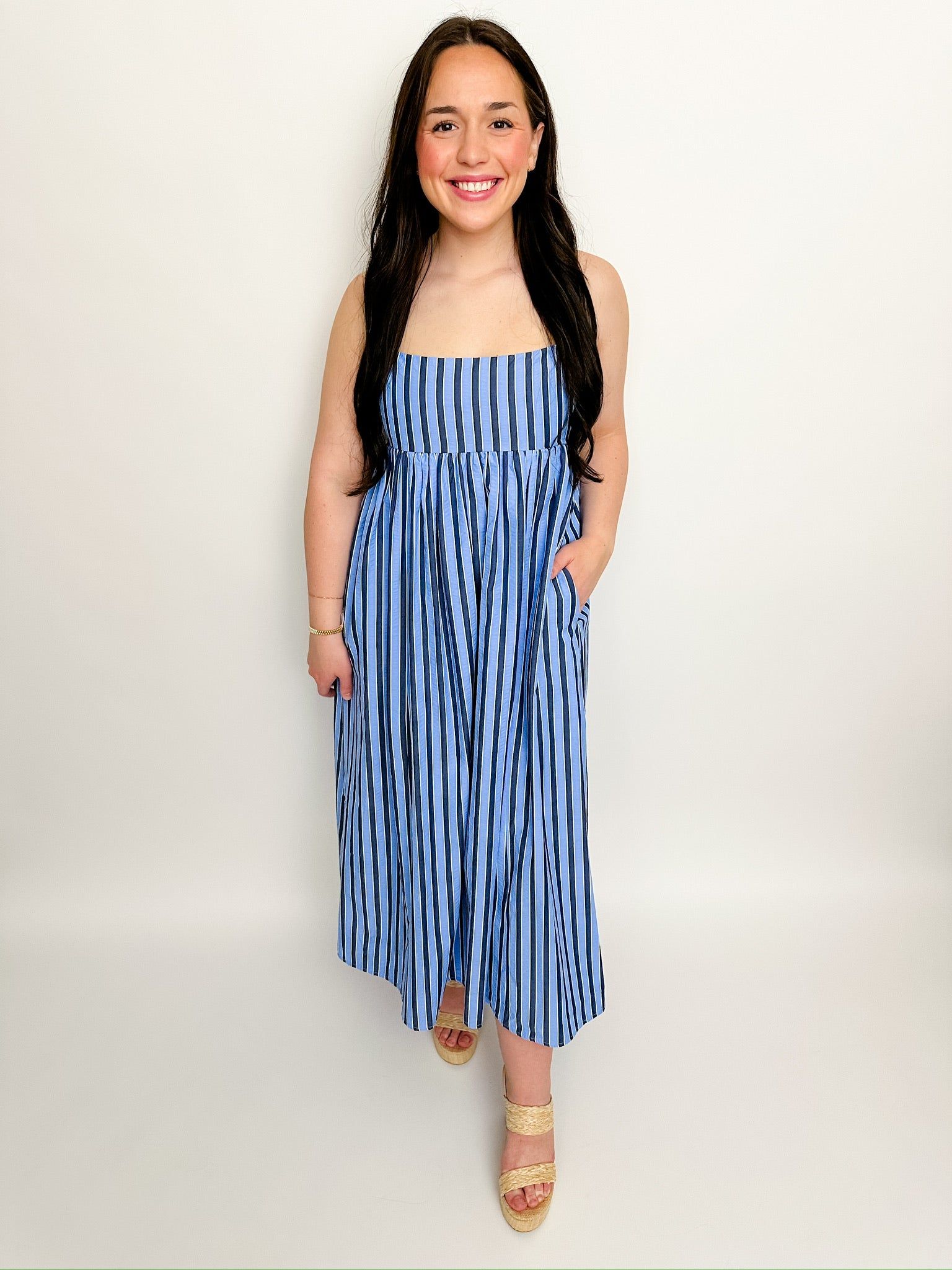 Shore Bet Stripe Maxi Dress sold by Mimosa