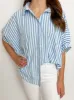 Oversized Stripe Button Up sold by Mimosa