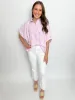 Oversized Stripe Button Up sold by Mimosa