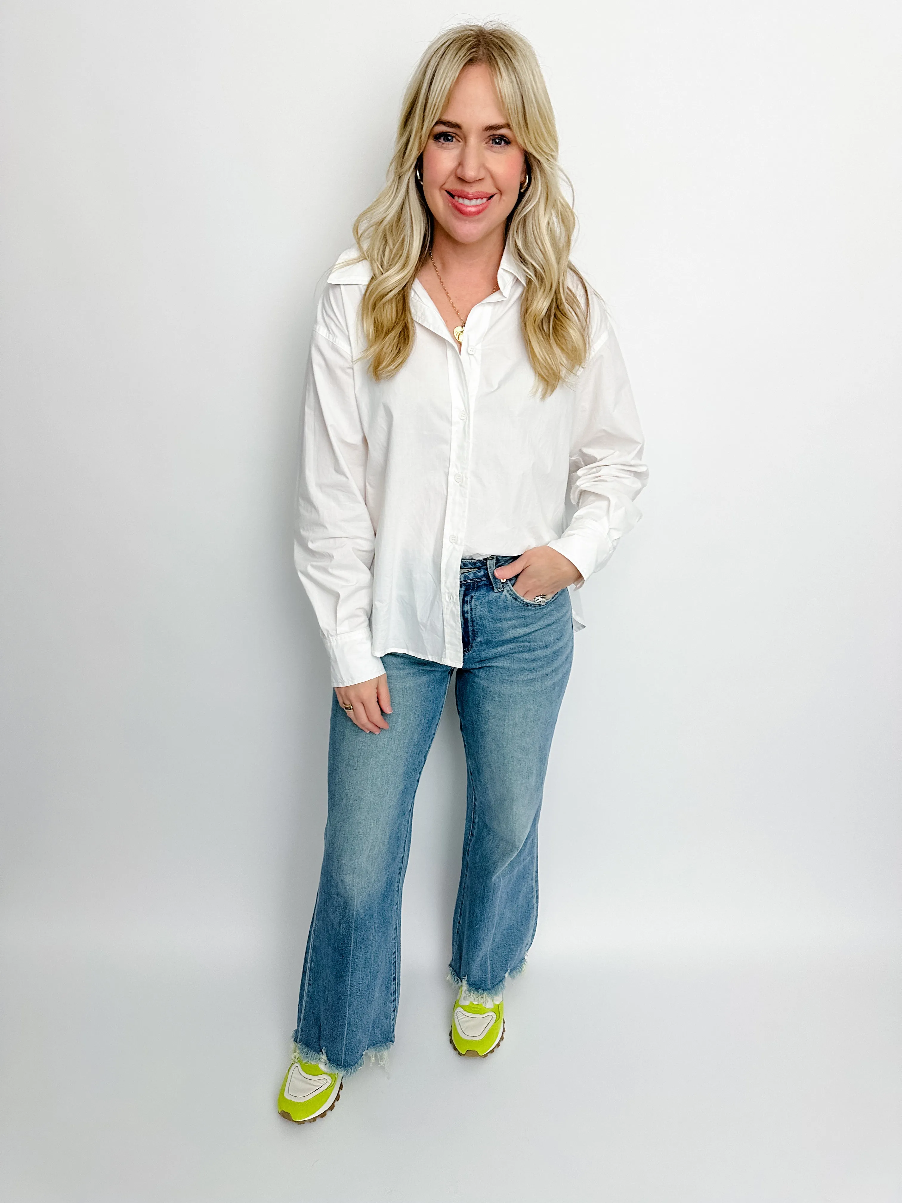 Anyday Now Button Up Blouse sold by Mimosa product image thumbnail 4