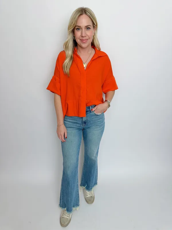 Cool It Boxy Button Up sold by Mimosa