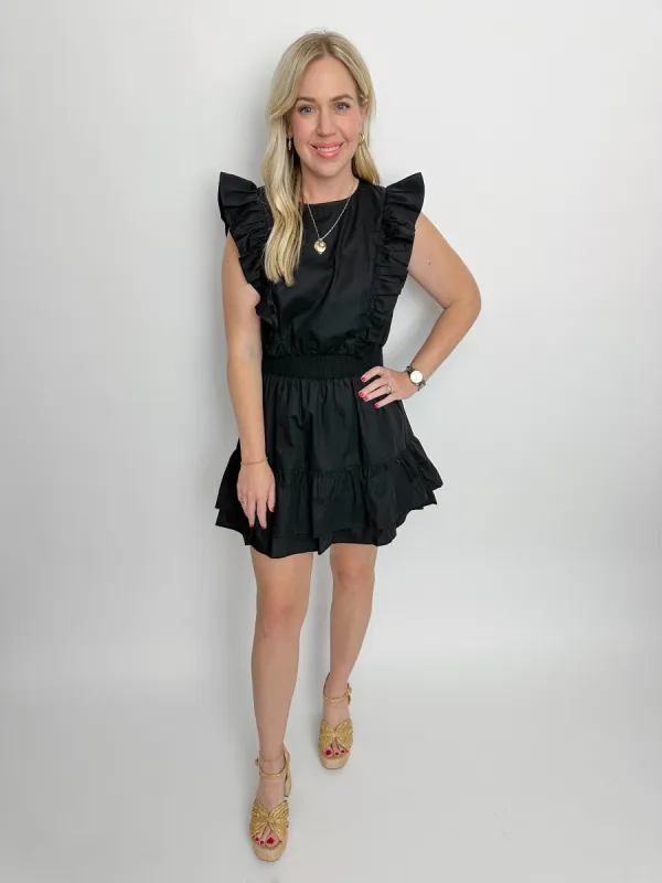 Jayne Ruffled Mini Dress sold by Mimosa