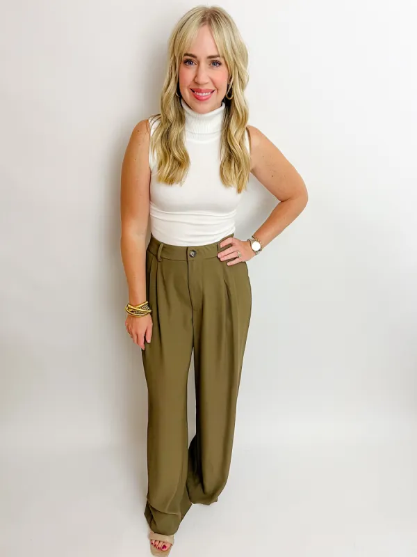 Workin Girl Wide Leg Trouser sold by Mimosa