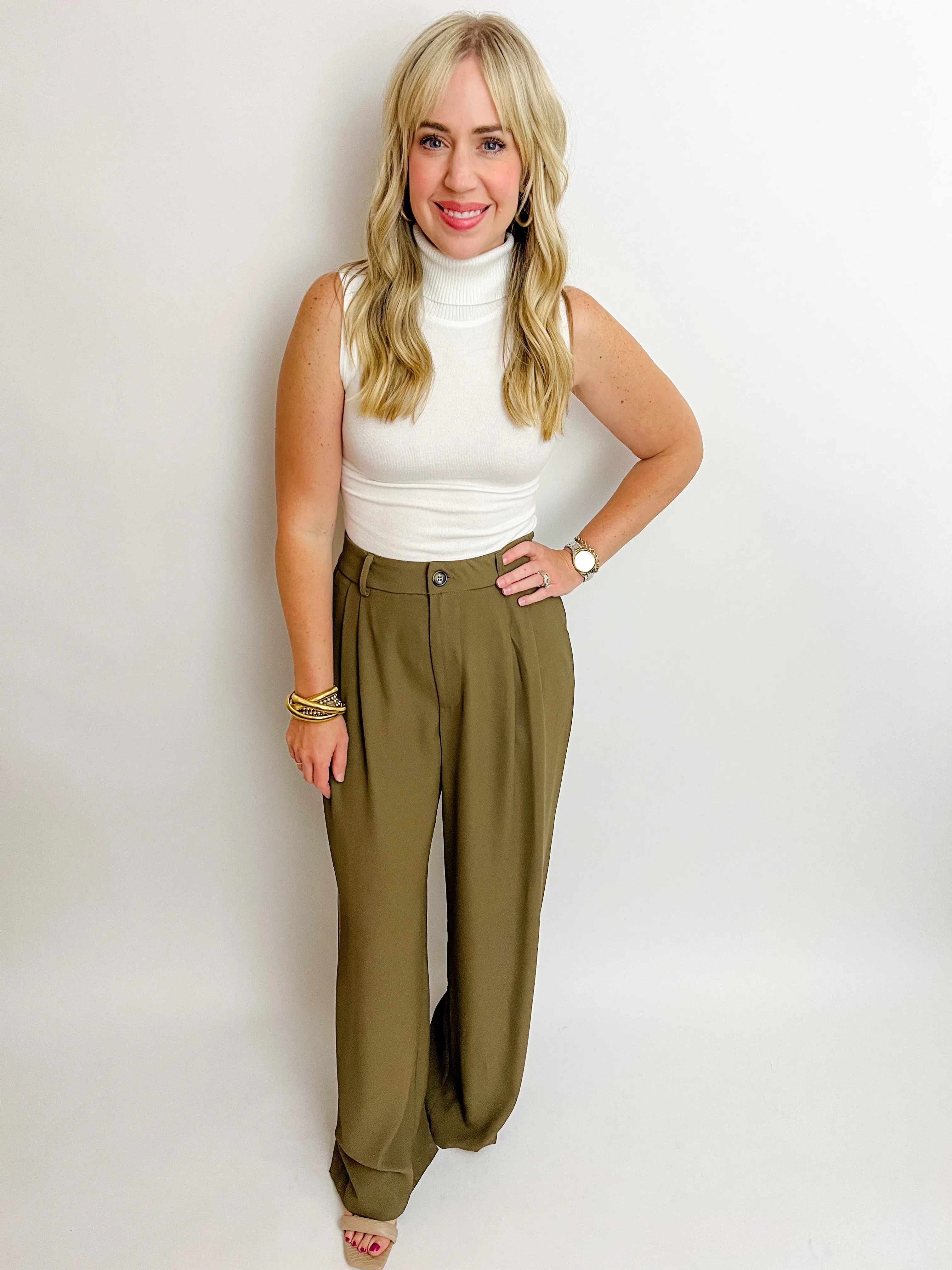 Workin Girl Wide Leg Trouser sold by Mimosa