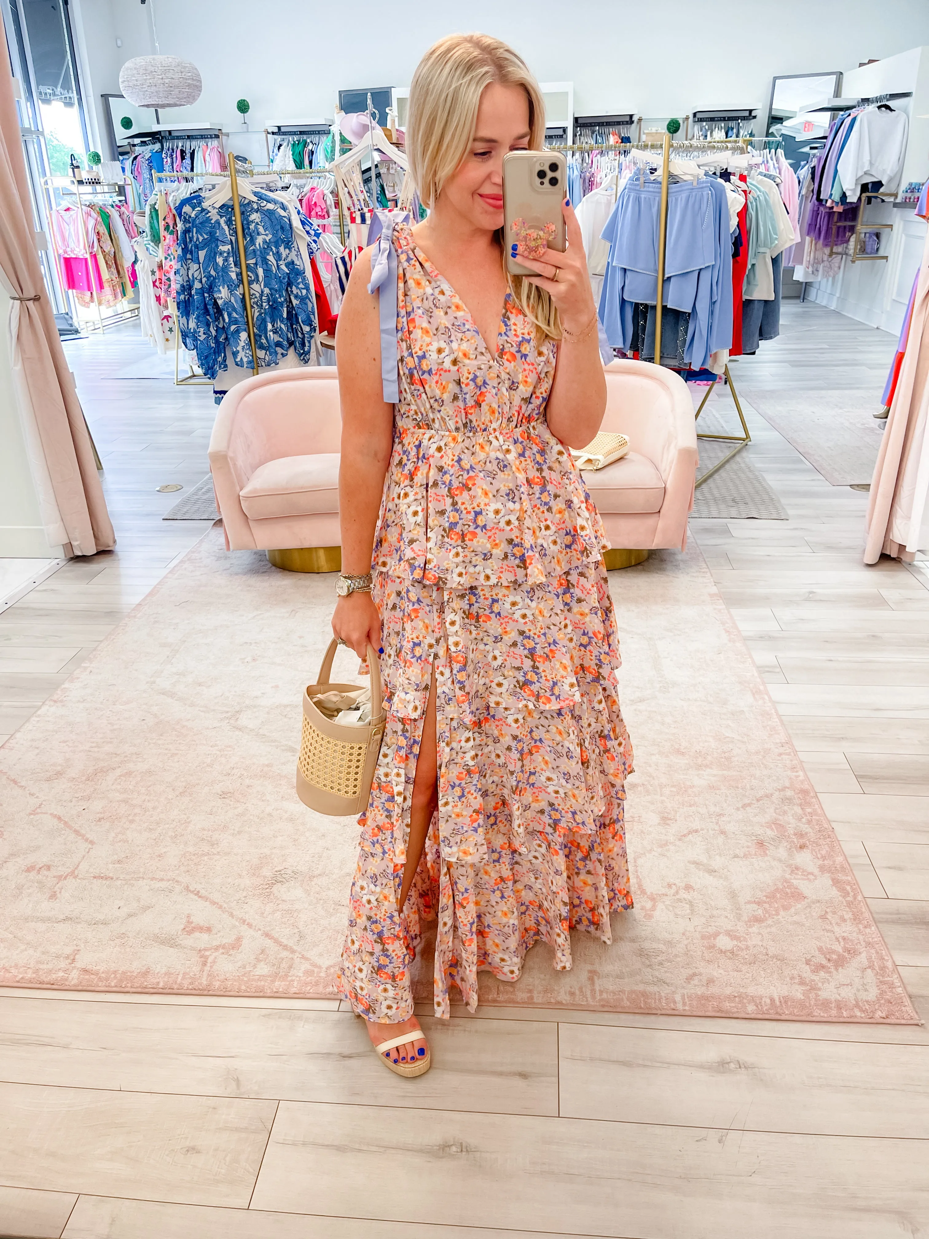 Rosey Tiered Maxi Dress sold by Mimosa product image thumbnail 3