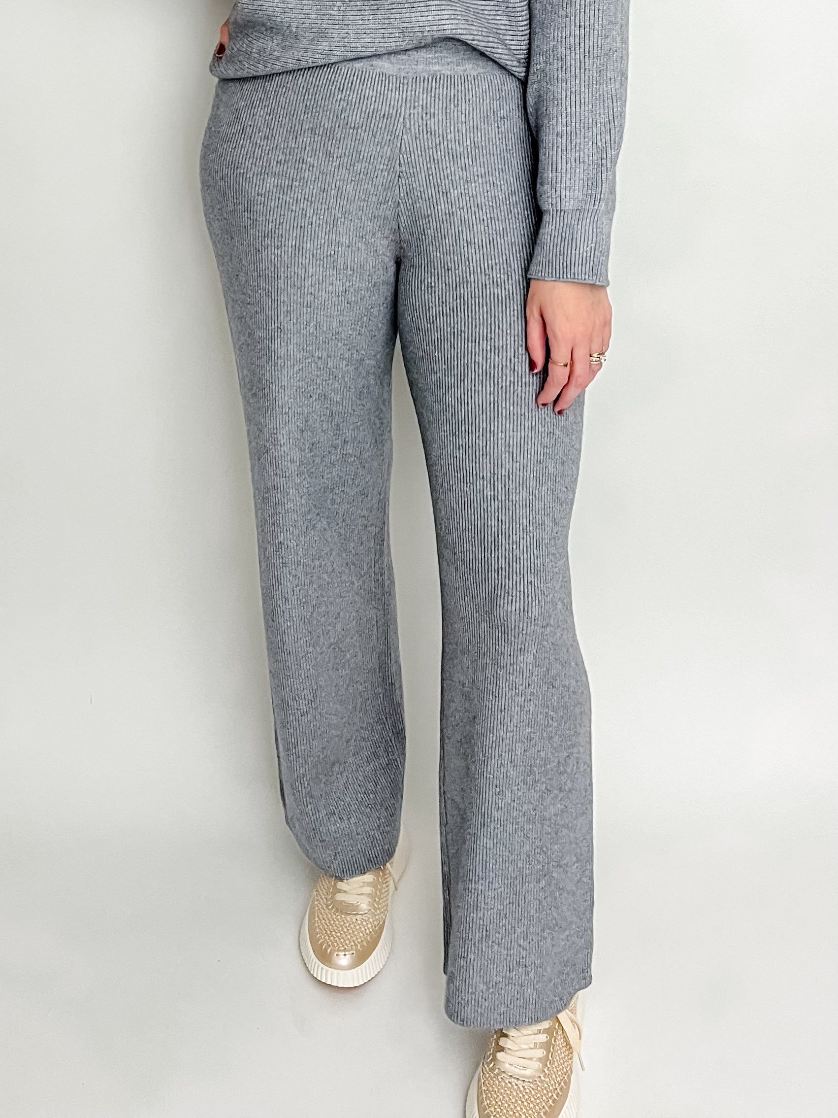 Loosen Up Ribbed Wide Leg Pant sold by Mimosa