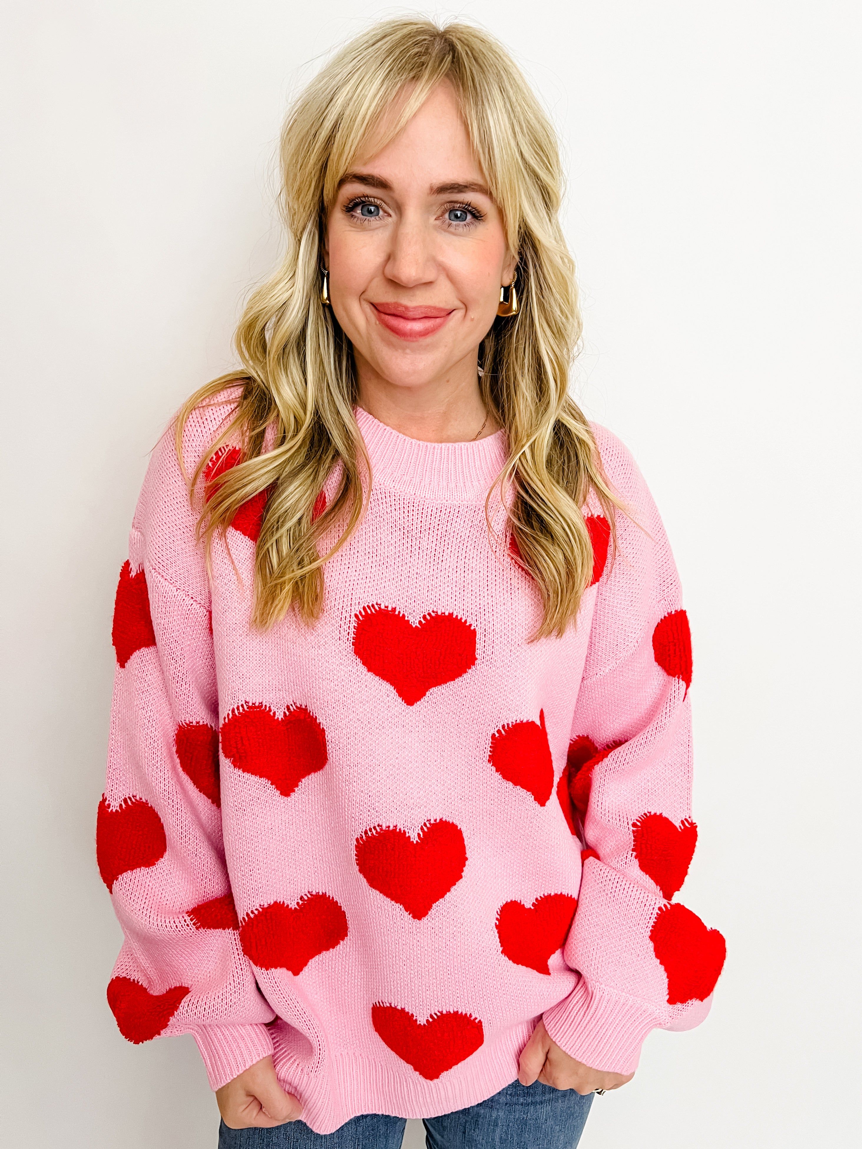 Sweetheart Textured Sweater sold by Mimosa