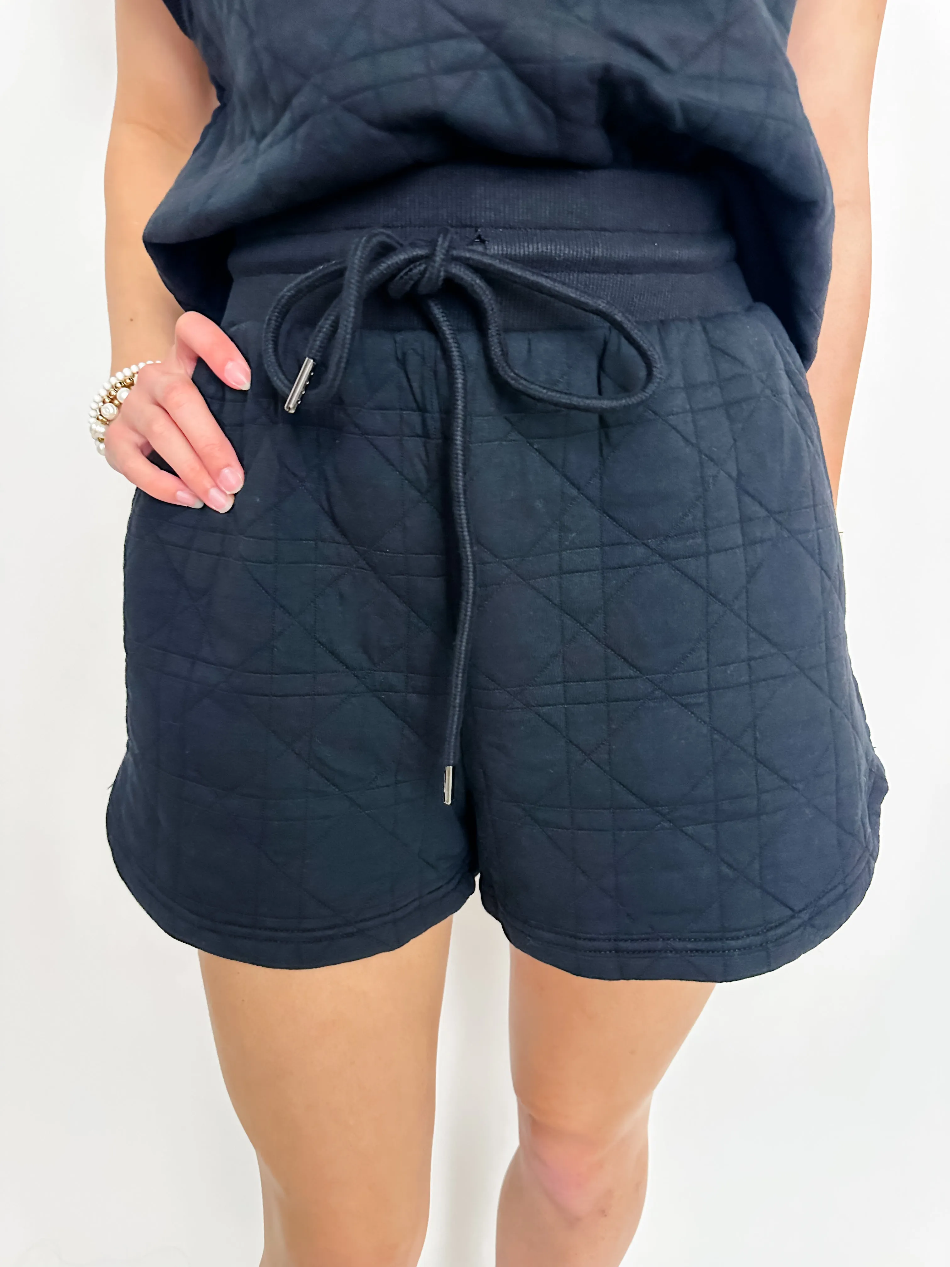 Diamond Quilted Gym Short sold by Mimosa product image thumbnail 4
