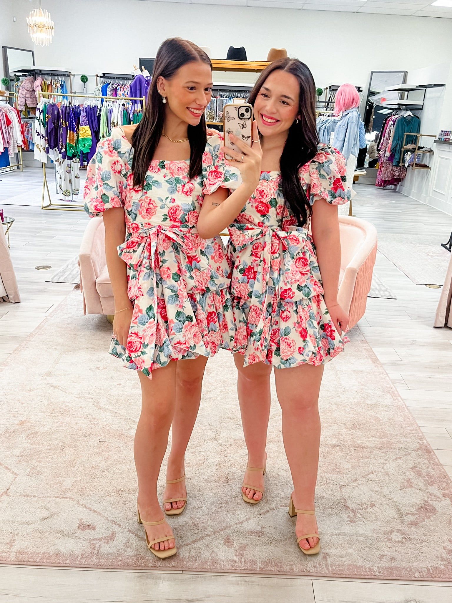 Garden Blooms Mini Bubble Dress sold by Mimosa product image thumbnail 4