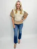 Espresso Layered Stripe Knit Top sold by Mimosa