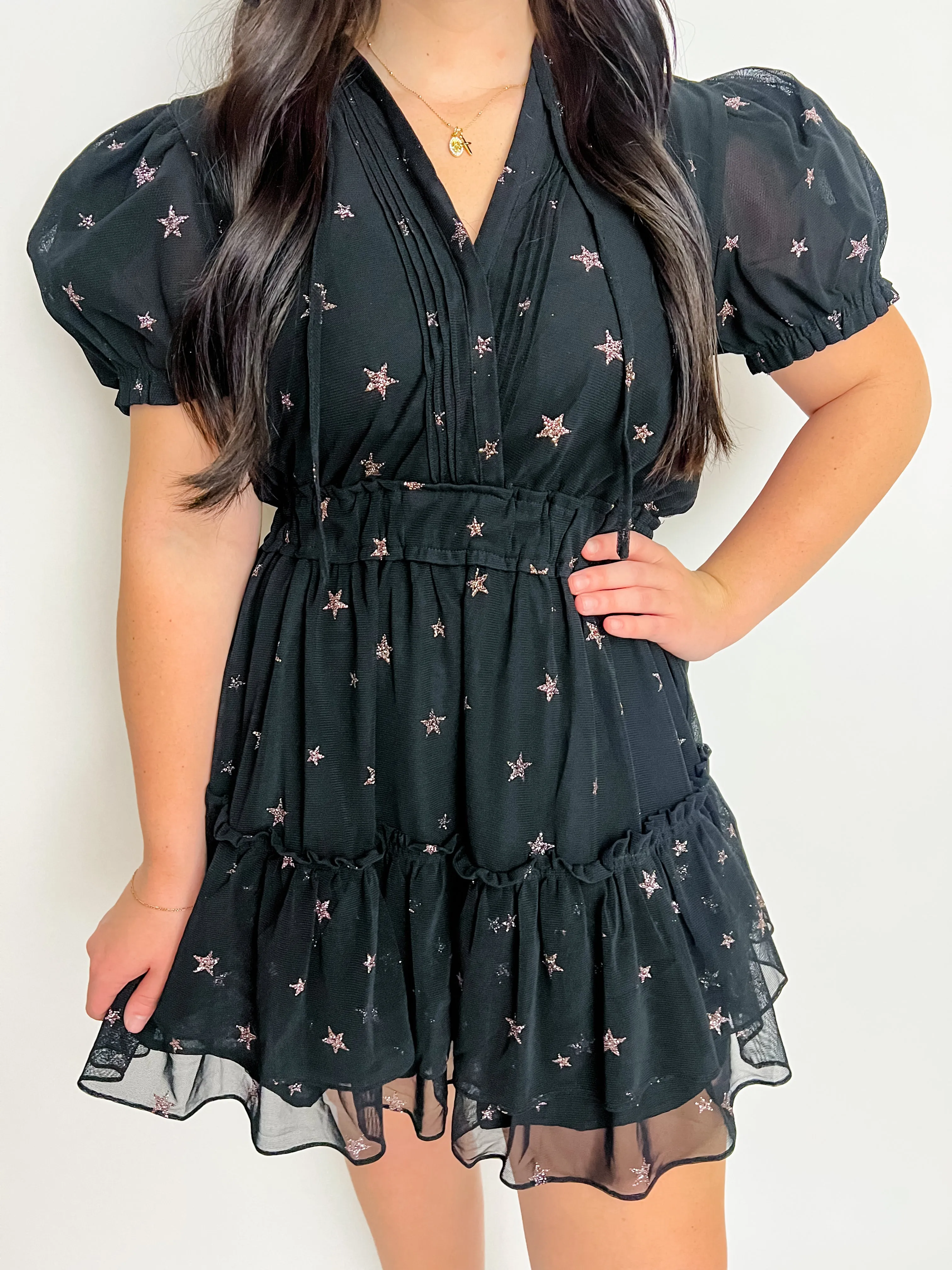 Clementine Mini Dress Comet sold by Mimosa