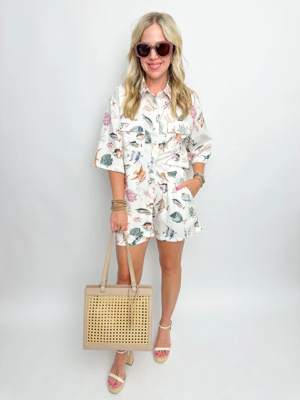 Underwater Charm Button Up sold by Mimosa