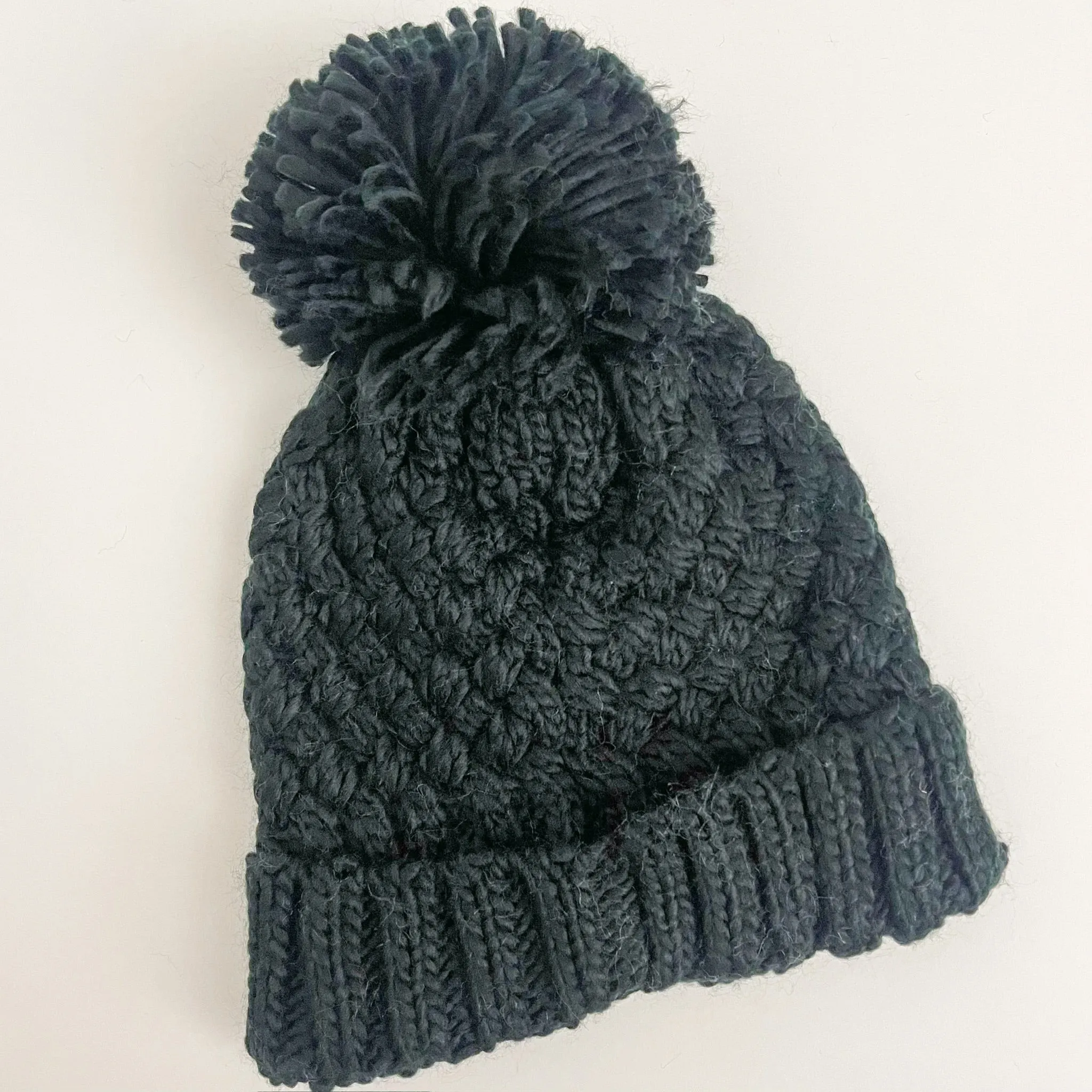 Crochet Knit Pom Beanie sold by Mimosa product image thumbnail 4