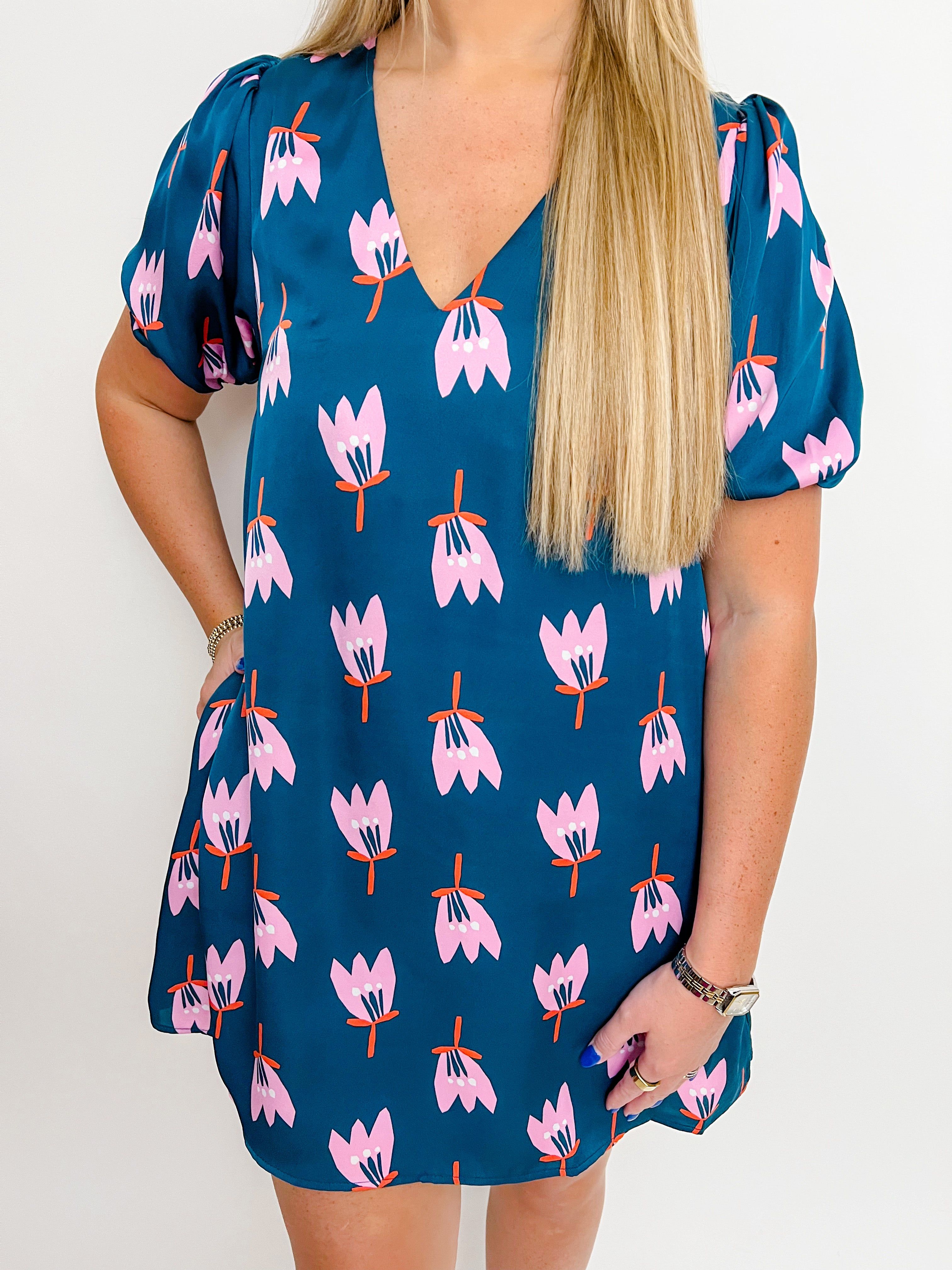Satin Poppy Pocket Dress sold by Mimosa product image thumbnail 2