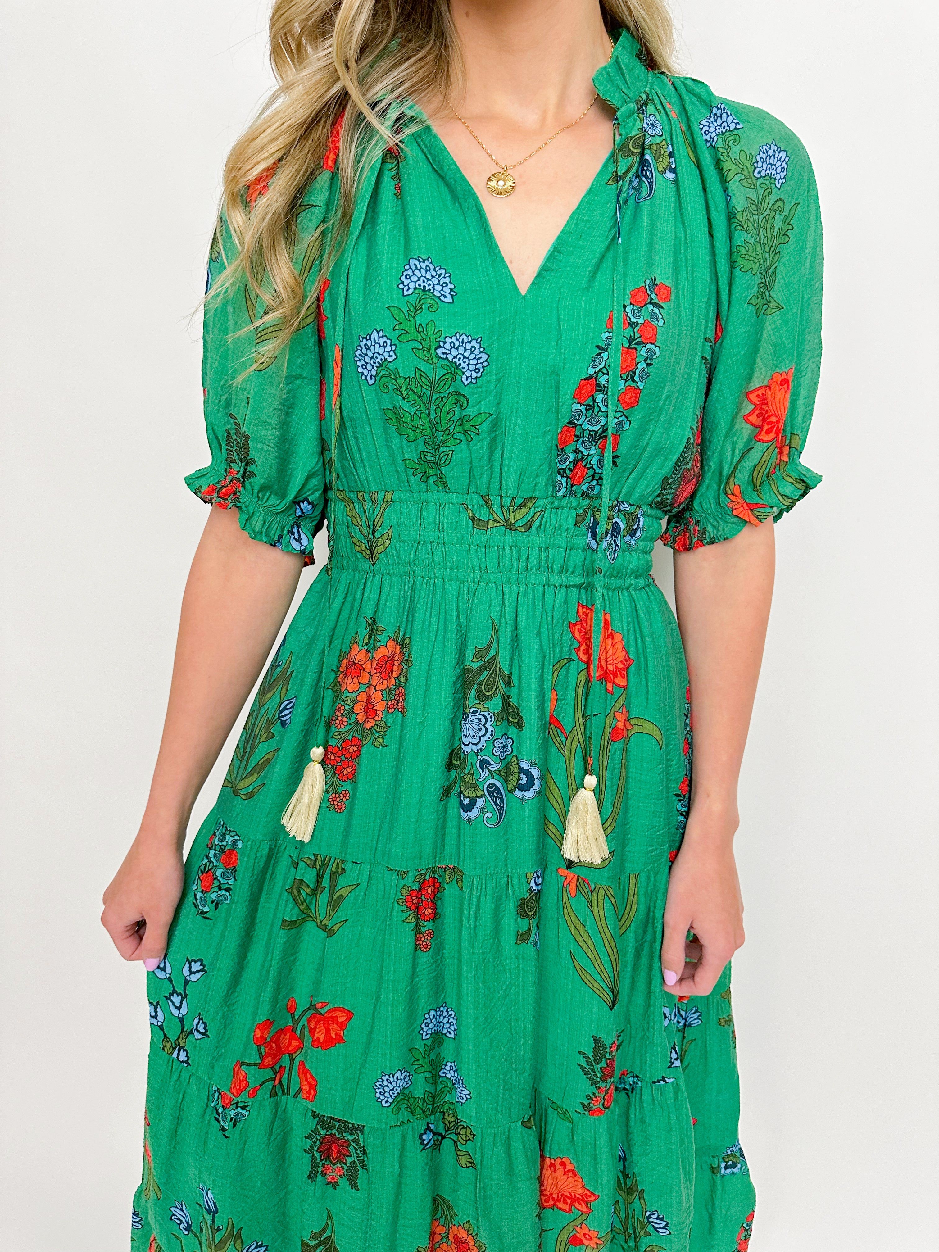 Haven Floral Tiered Midi Dress sold by Mimosa product image thumbnail 2