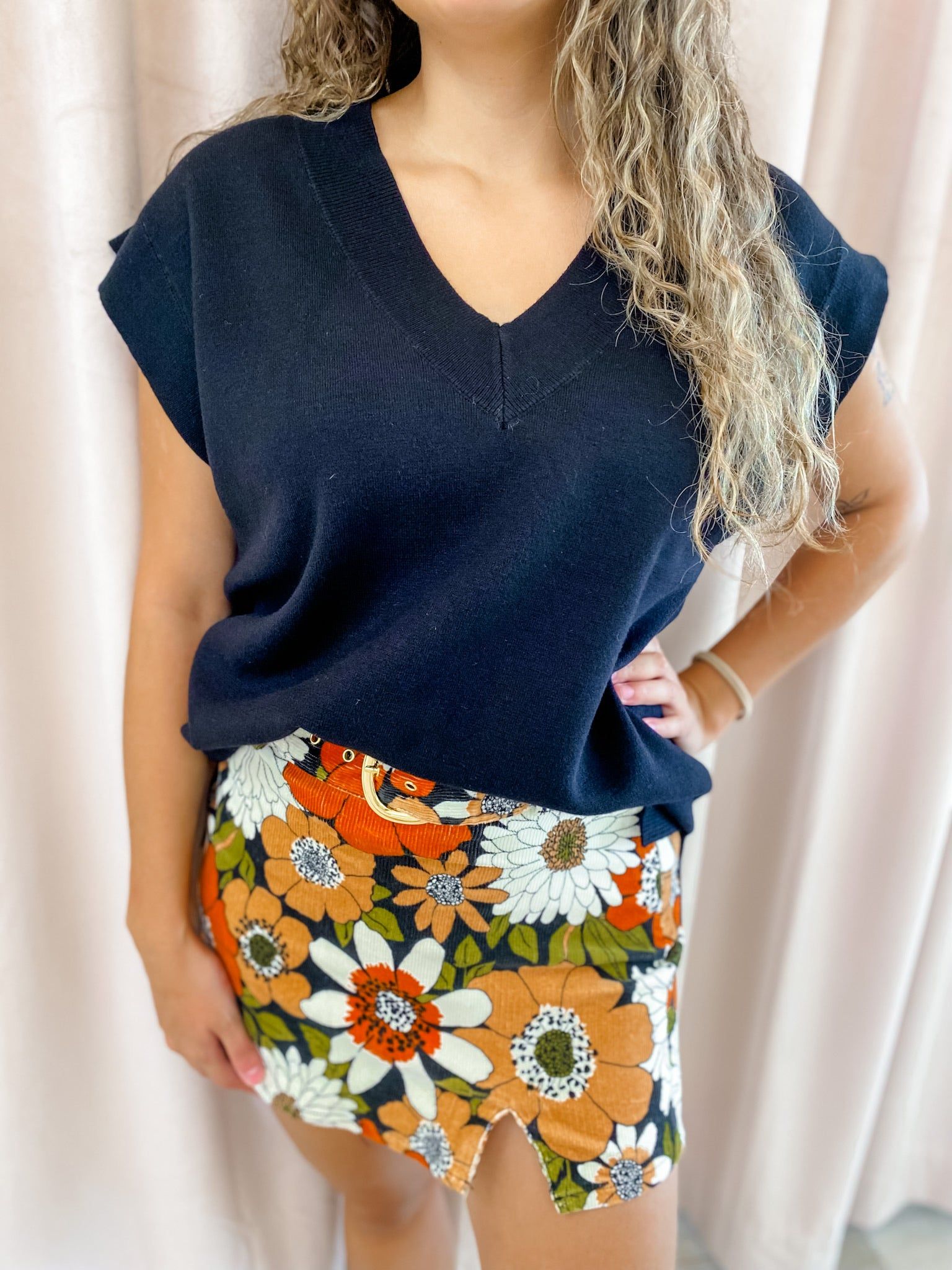 Autumn Soft Knit Sweater Vest sold by Mimosa product image thumbnail 3