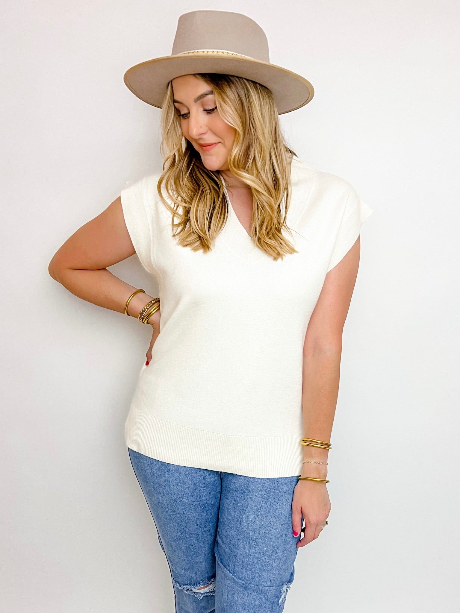 Autumn Soft Knit Sweater Vest sold by Mimosa product image thumbnail 5