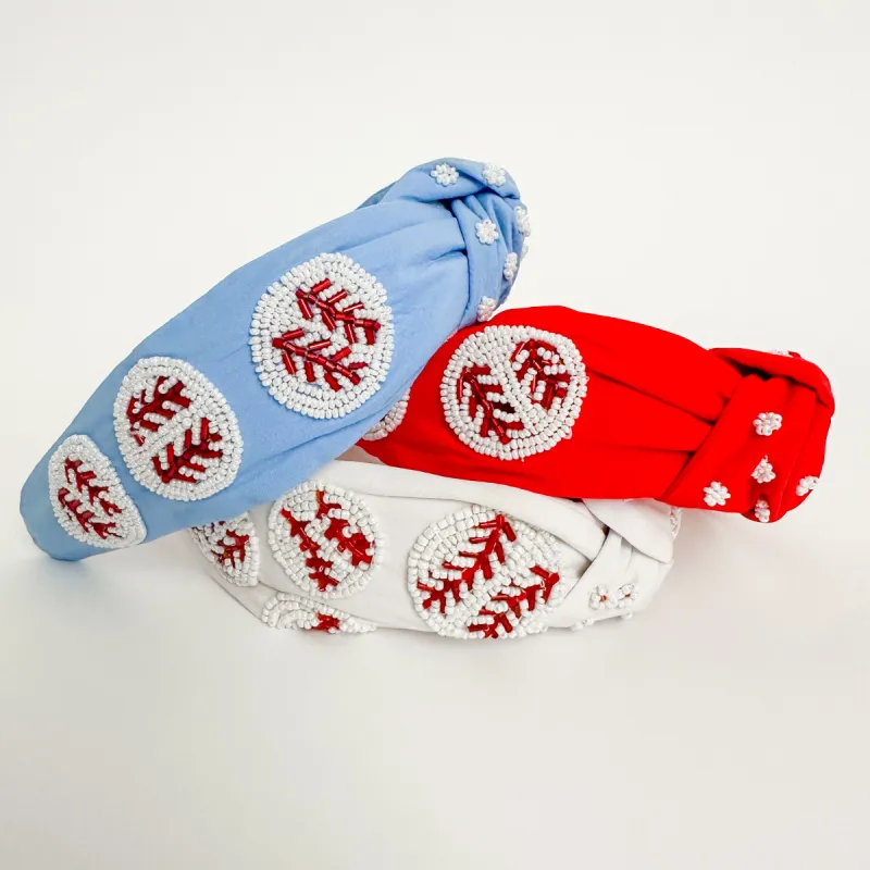 Baseball Beaded Headband sold by Mimosa