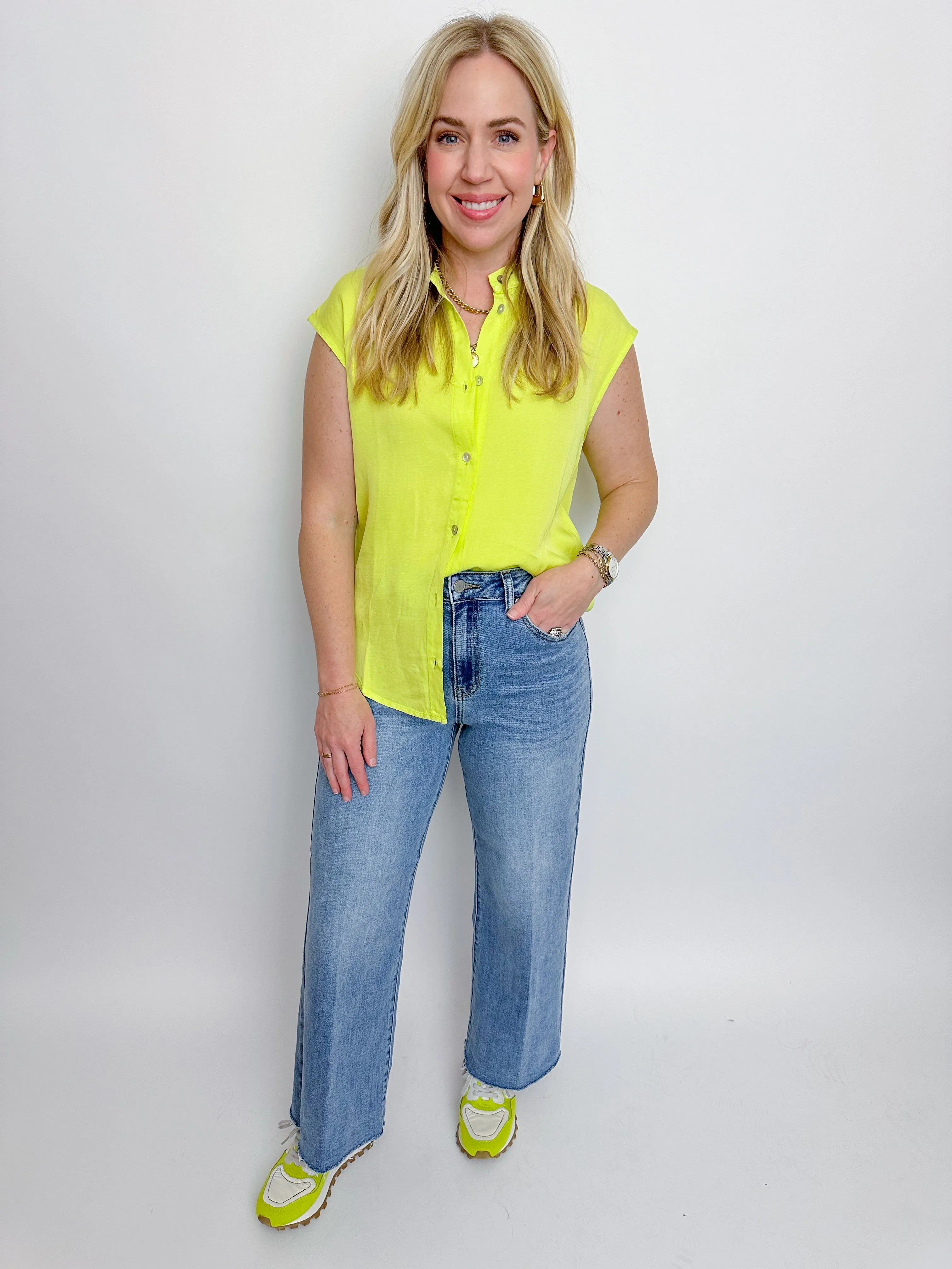 Athea Button Up Blouse sold by Mimosa