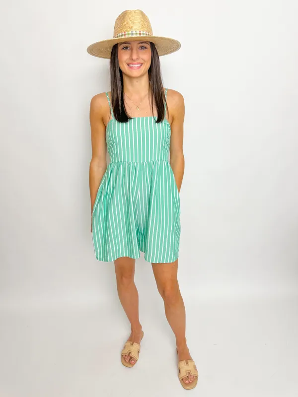 Traditions Striped Romper sold by Mimosa