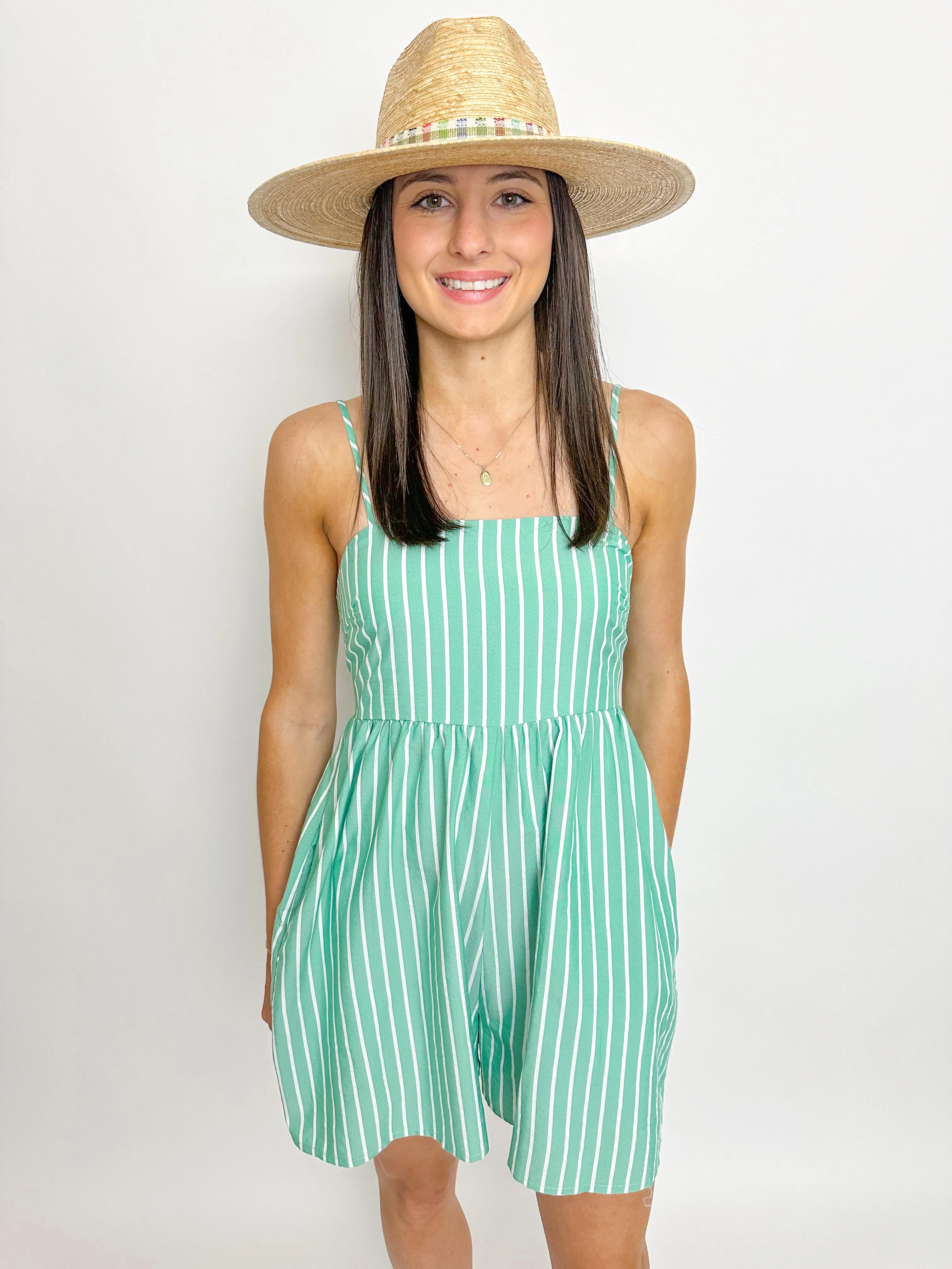 Traditions Striped Romper sold by Mimosa product image thumbnail 4