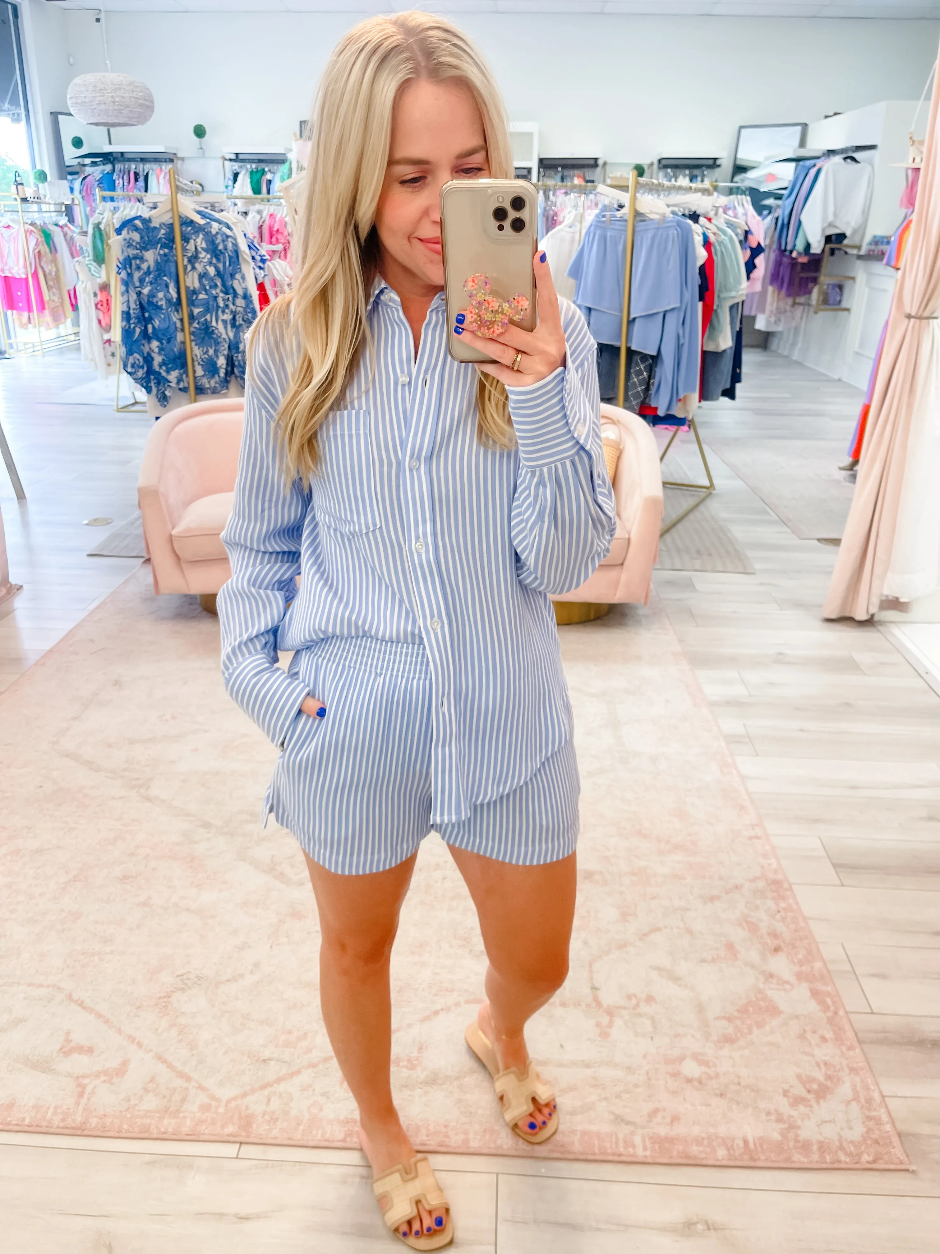 Juna Stripe Button Down Top sold by Mimosa product image thumbnail 3