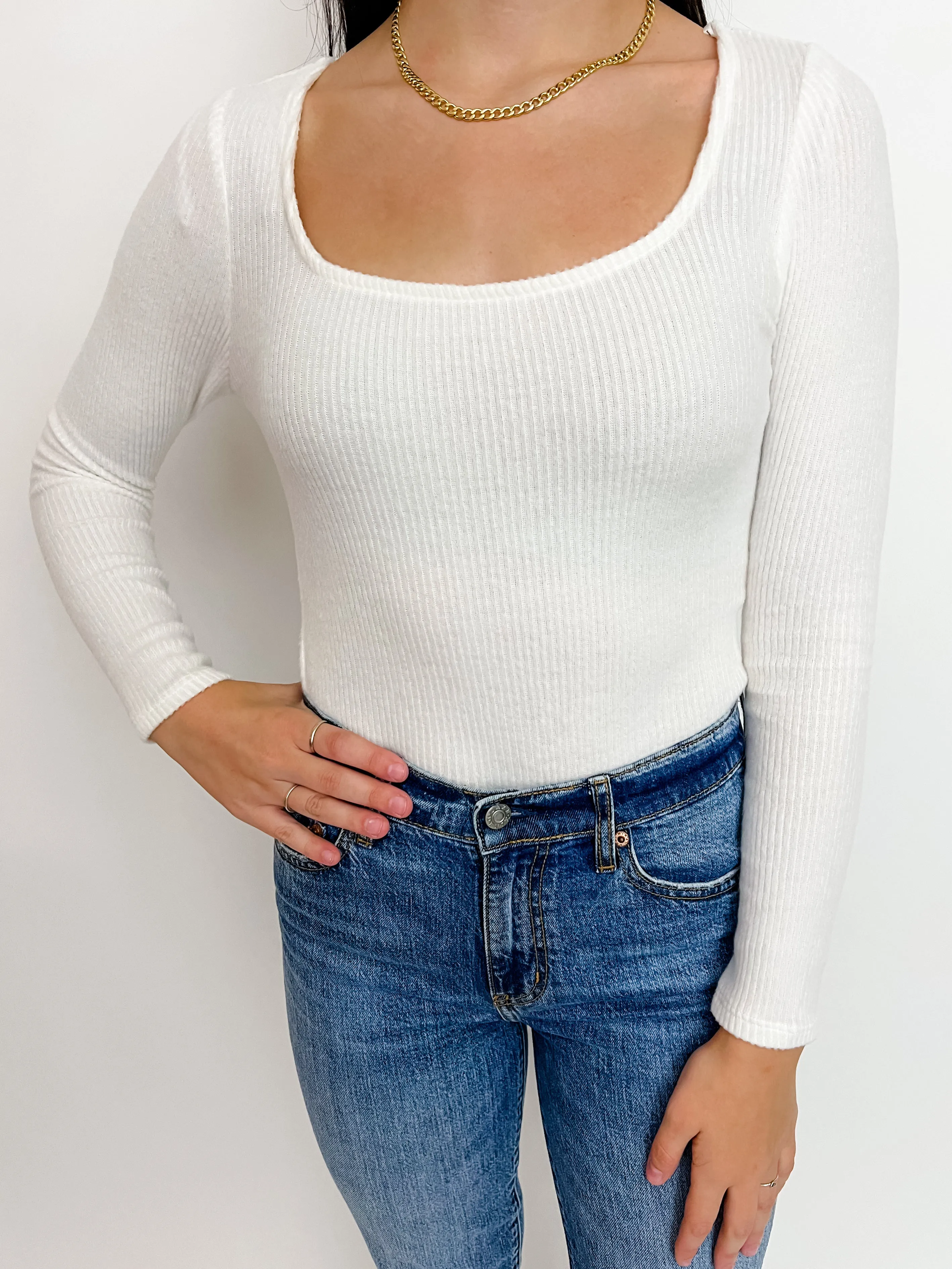 Key Square Neck Knit Top sold by Mimosa product image thumbnail 2