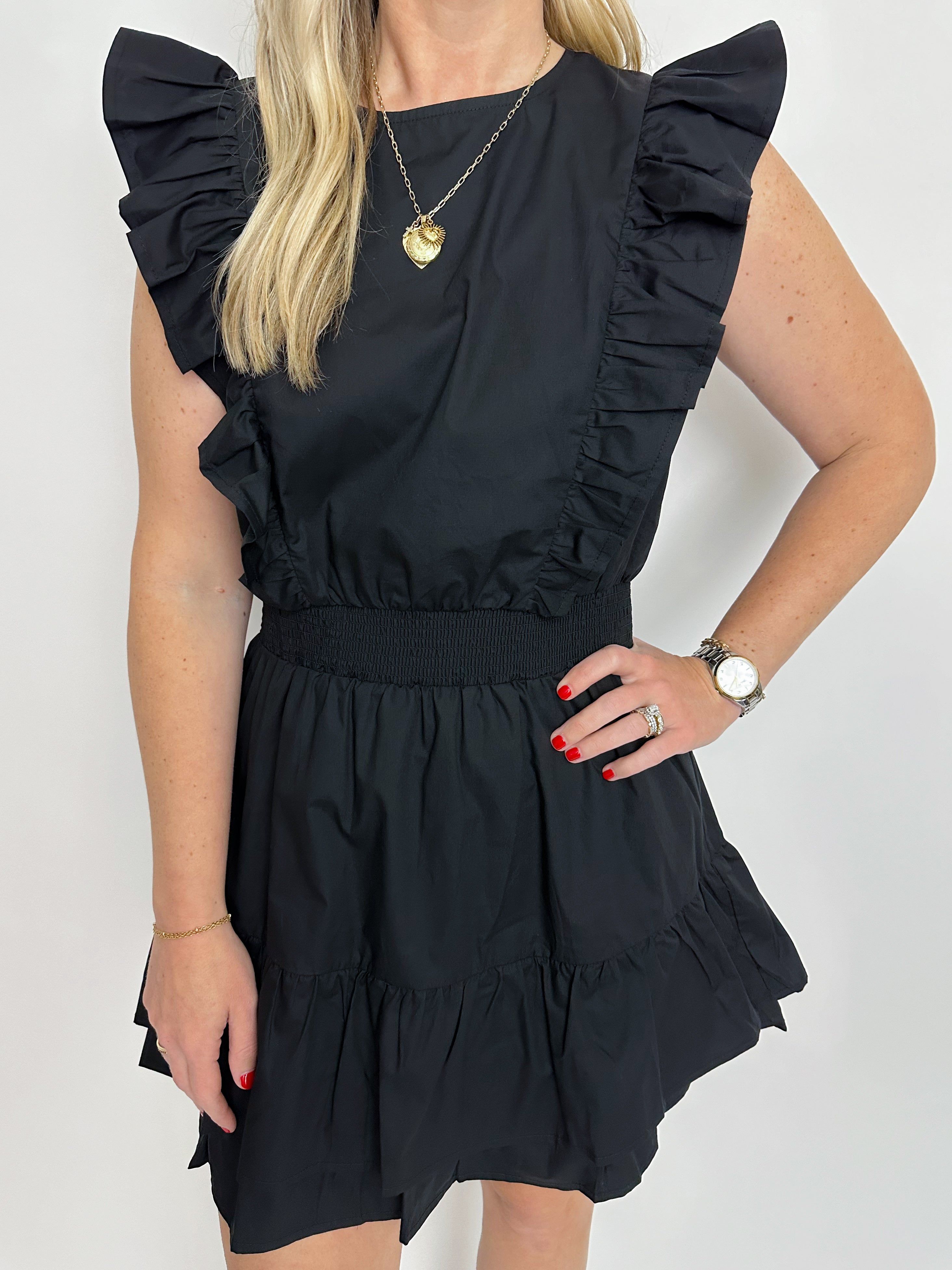 Jayne Ruffled Mini Dress sold by Mimosa product image thumbnail 3