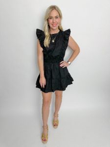 Jayne Ruffled Mini Dress sold by Mimosa