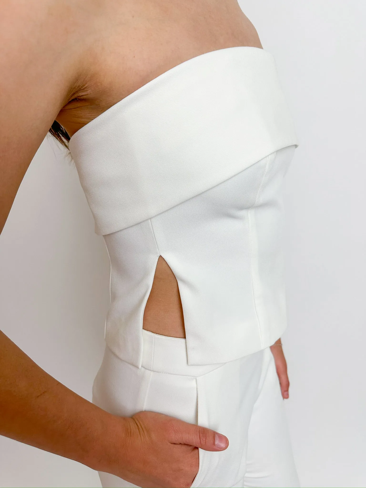 Crosby Strapless Crop Top and Pant Set sold by Mimosa product image thumbnail 2