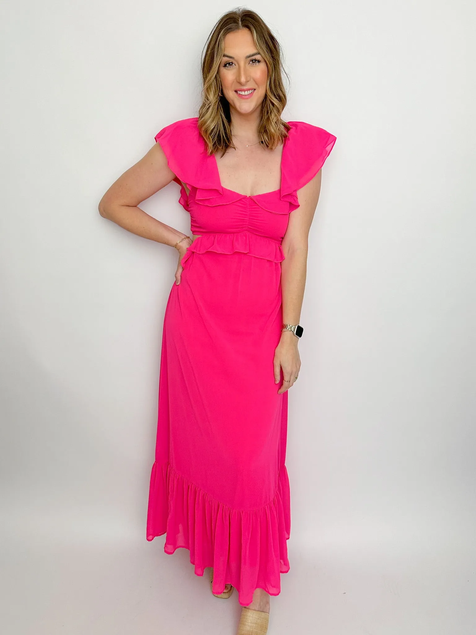 Mirabella Cut Out Maxi Dress sold by Mimosa