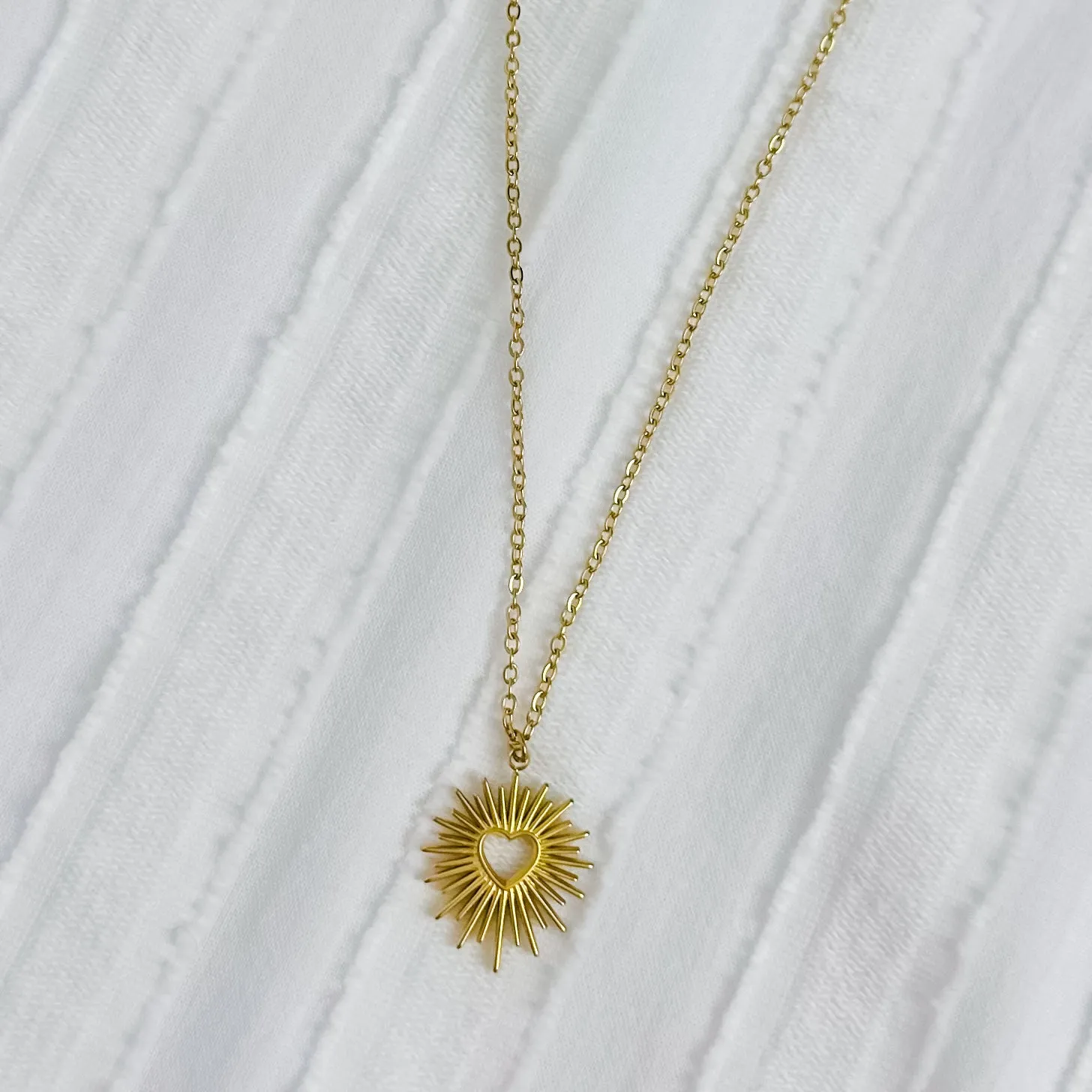 Flaming Heart Necklace sold by Mimosa product image thumbnail 2