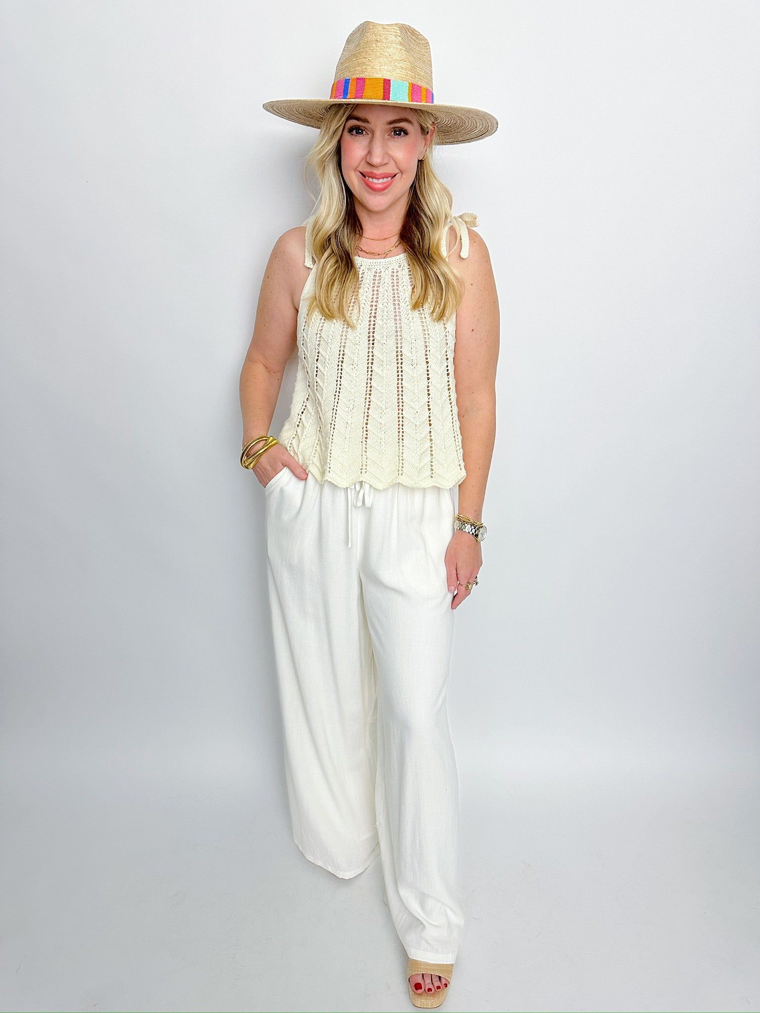 Sugarloaf Pull On Linen Pant sold by Mimosa product image thumbnail 2